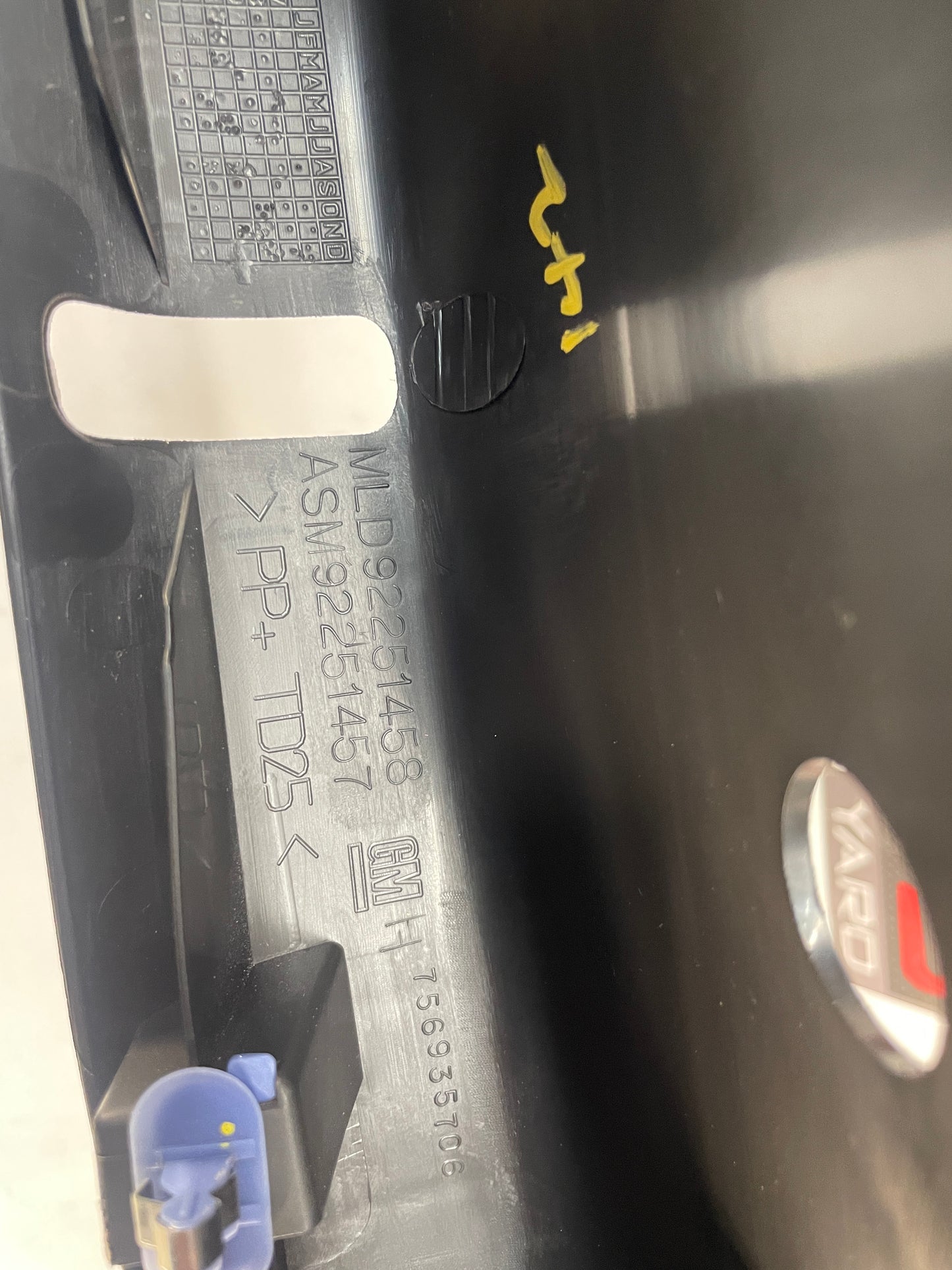 2014 Chevy SS Sedan Trunk Interior Cargo Liftgate Wall Plate Cover Garnish Trim Molding OEM - Day's Parts Yard