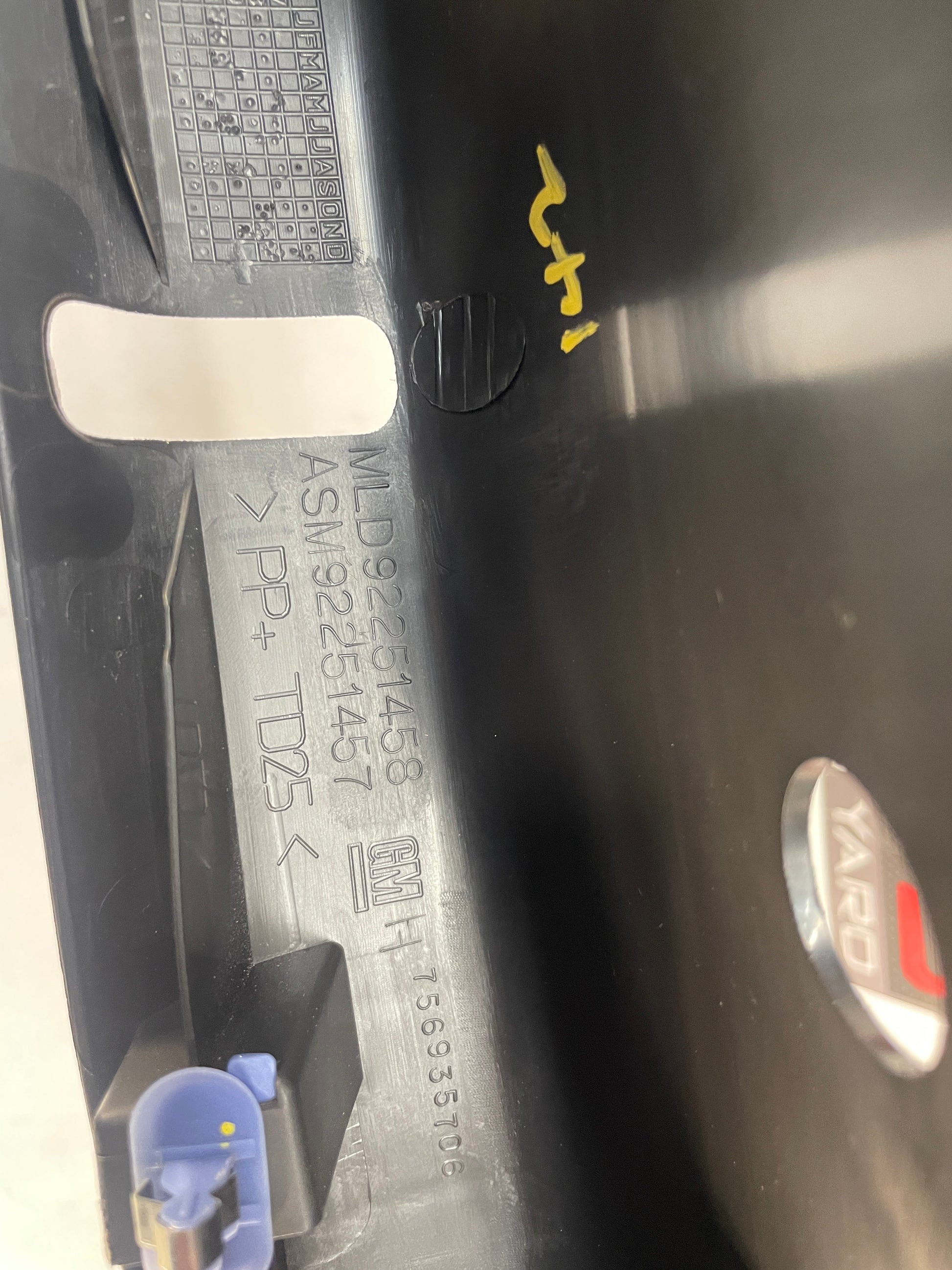 2014 Chevy SS Sedan Trunk Interior Cargo Liftgate Wall Plate Cover Garnish Trim Molding OEM - Day's Parts Yard