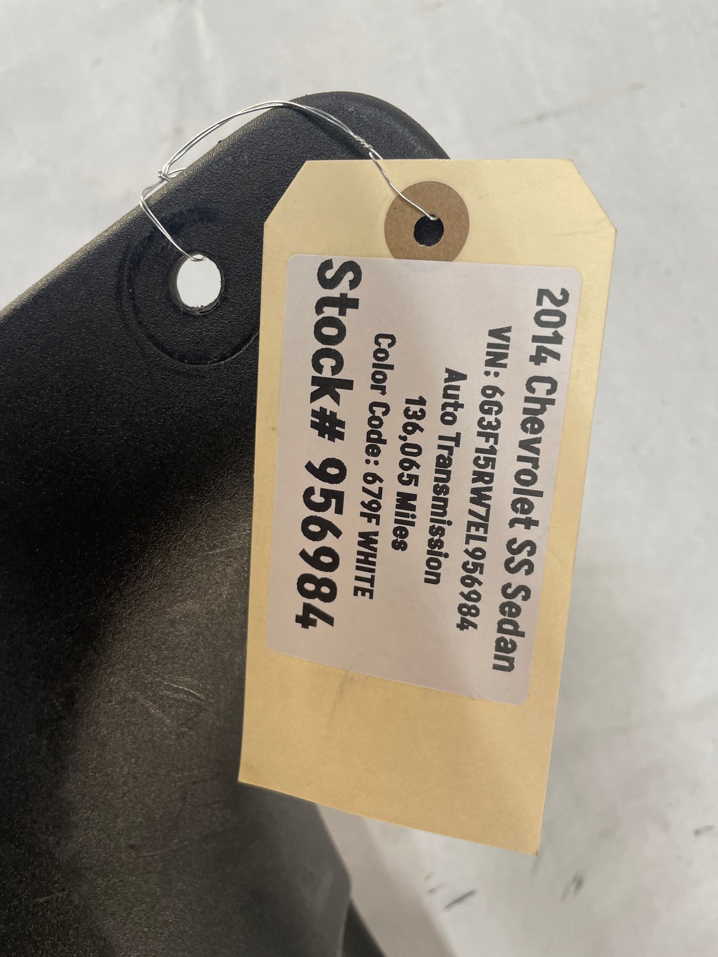 2014 Chevy SS Sedan Trunk Interior Cargo Liftgate Wall Plate Cover Garnish Trim Molding OEM - Day's Parts Yard
