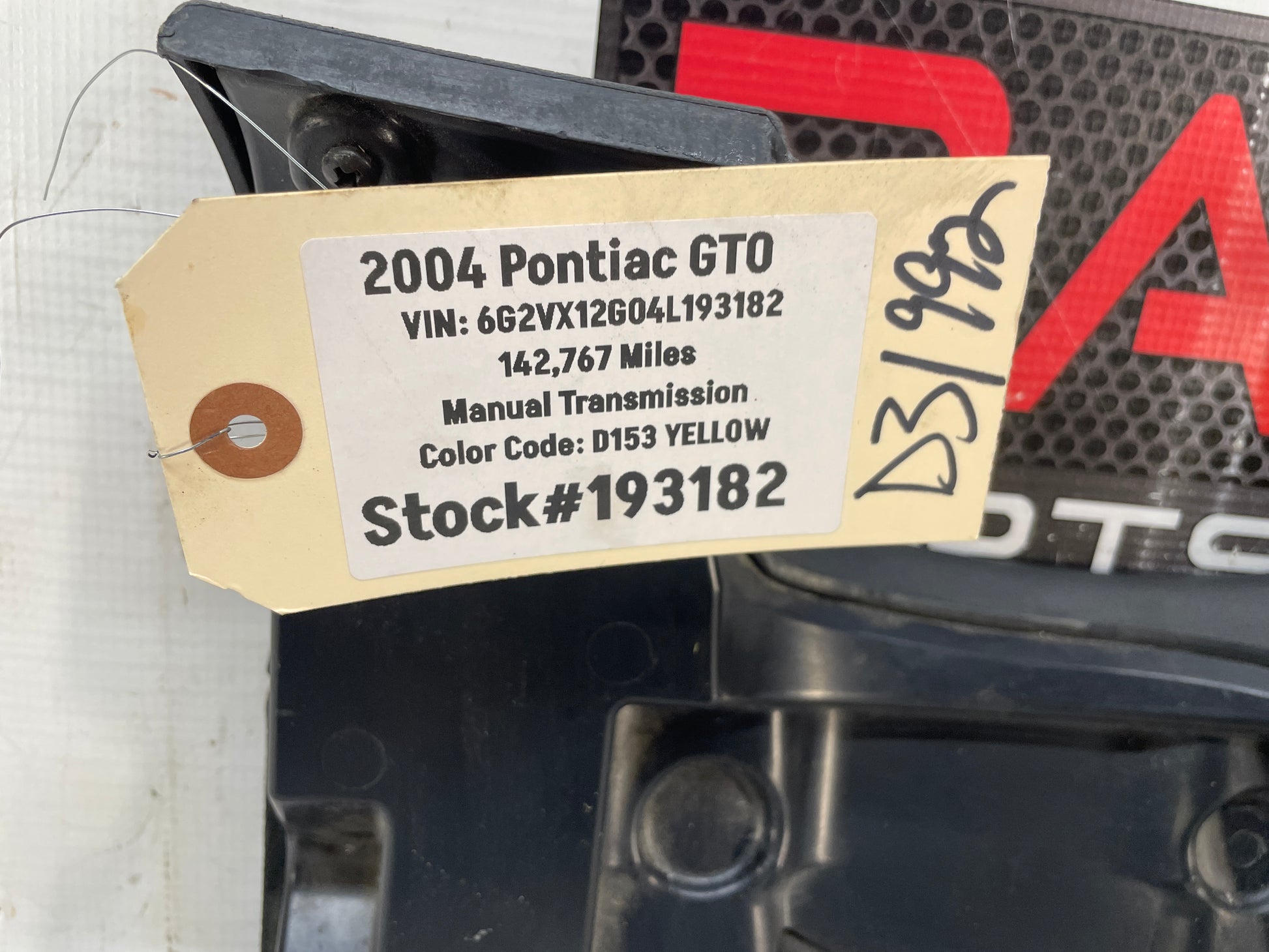 2004 Pontiac GTO Black Suede Knee Bolster Fuse Cover OEM - Day's Parts Yard