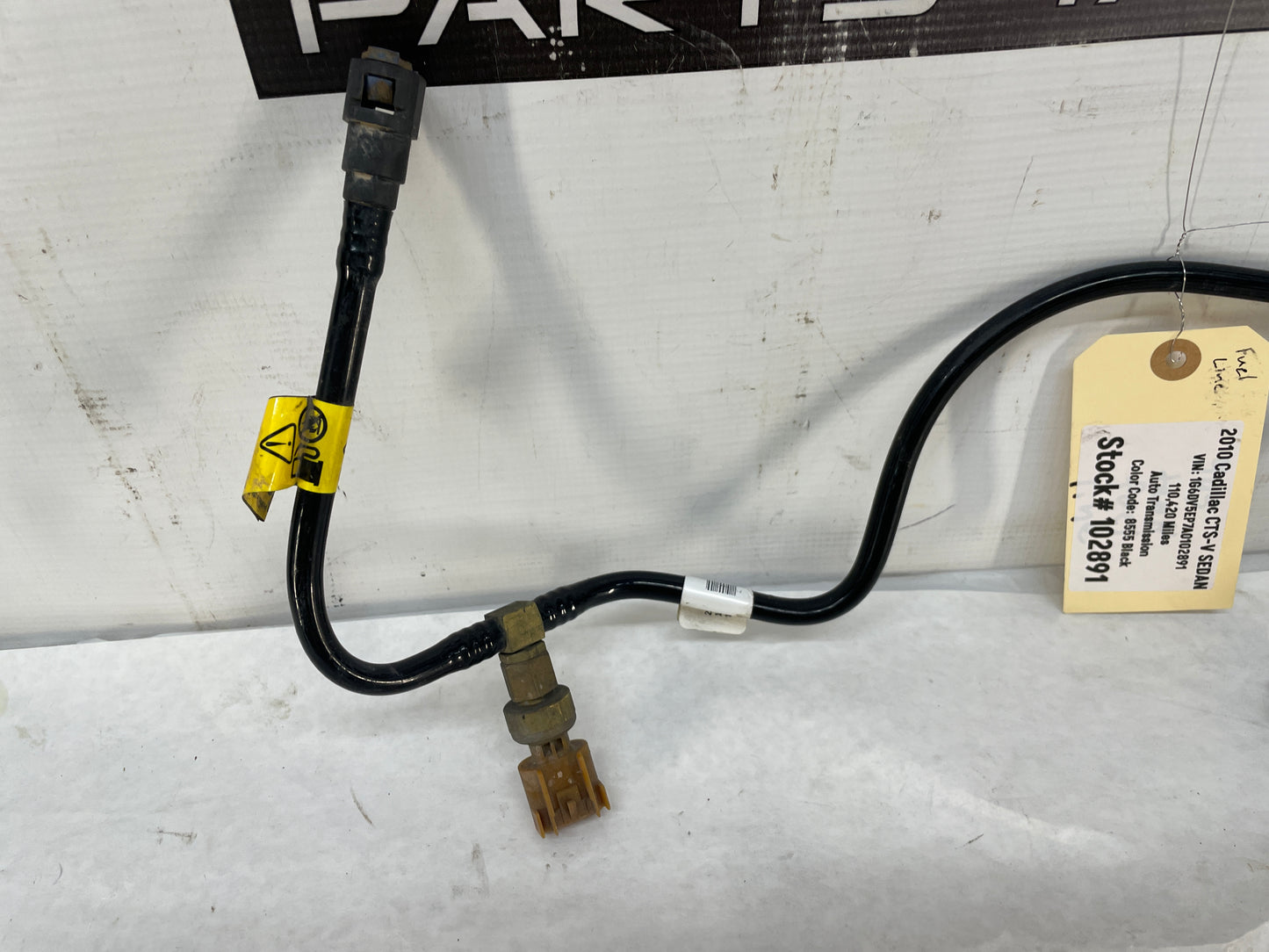 2010 Cadillac CTS-V Sedan Fuel Gas Line Hose Tube OEM