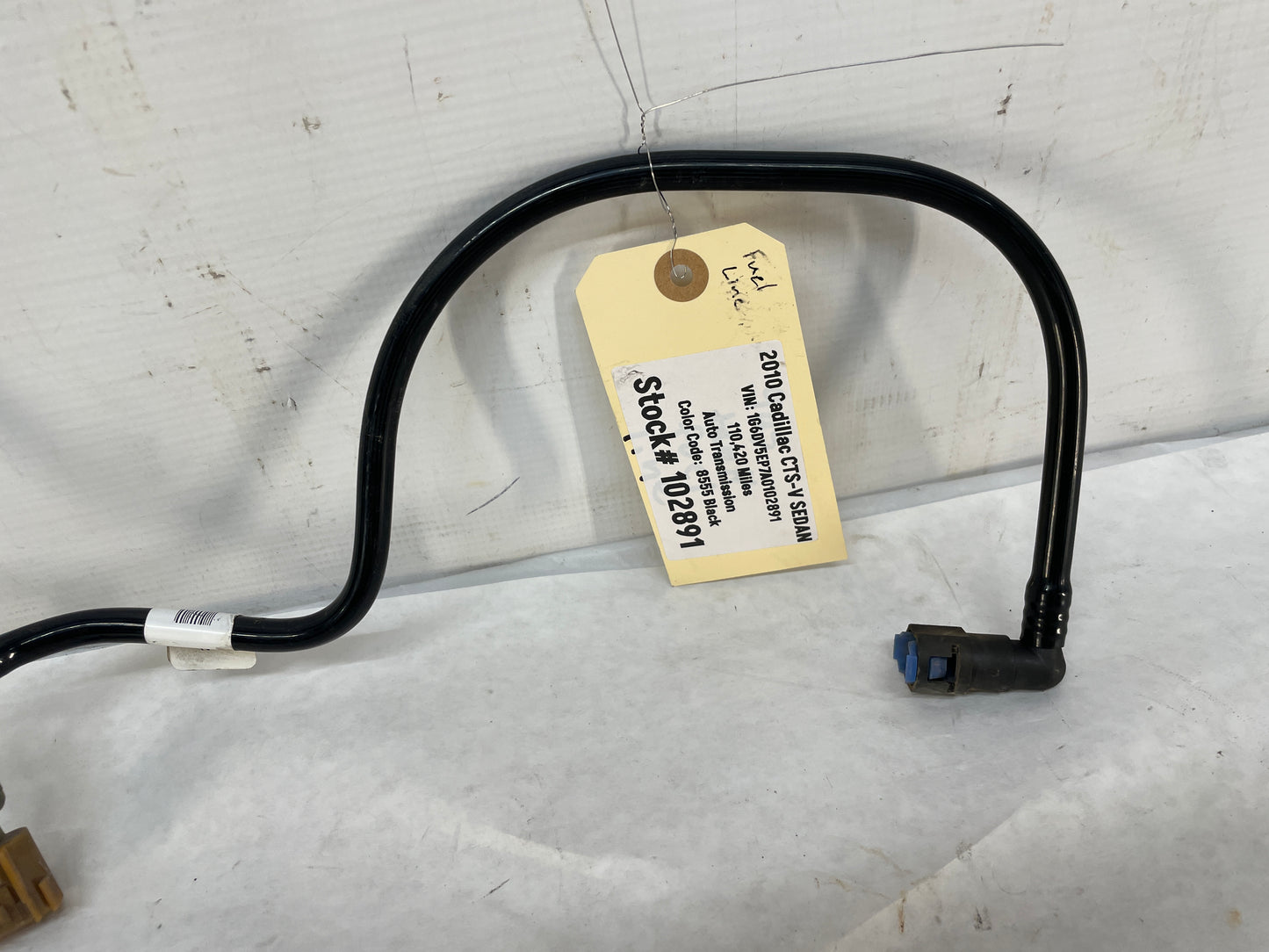 2010 Cadillac CTS-V Sedan Fuel Gas Line Hose Tube OEM