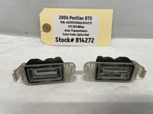 2006 Pontiac License Plate Tag Light Lamp Set OEM - Day's Parts Yard