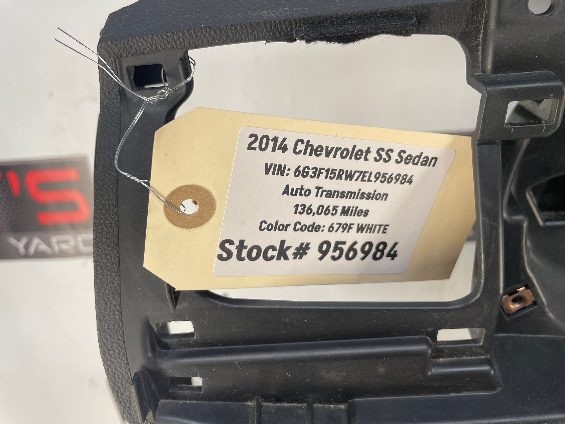 2014 Chevy SS Sedan Dash Pad Instrument Panel Cover OEM - Day's Parts Yard