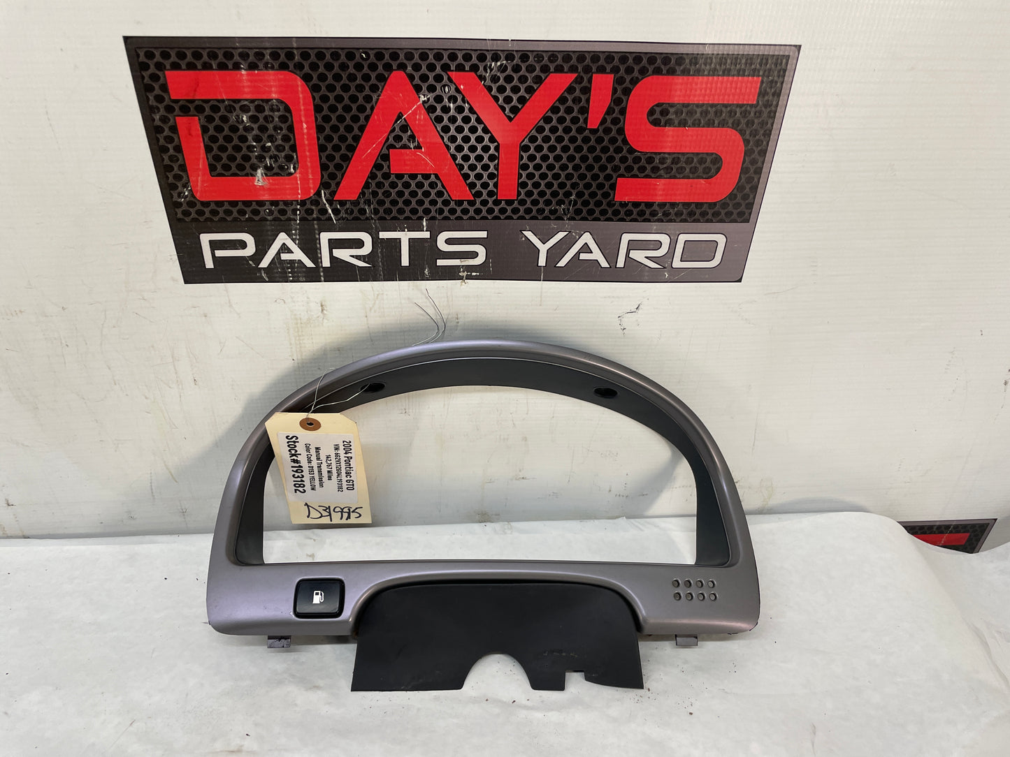 2004 Pontiac GTO Speedometer Gauge Cluster Bezel Trim Panel OEM - Day's Parts Yard