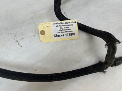 2010 Cadillac CTS-V Sedan Radiator Coolant Tank Lines Hoses Tubes OEM