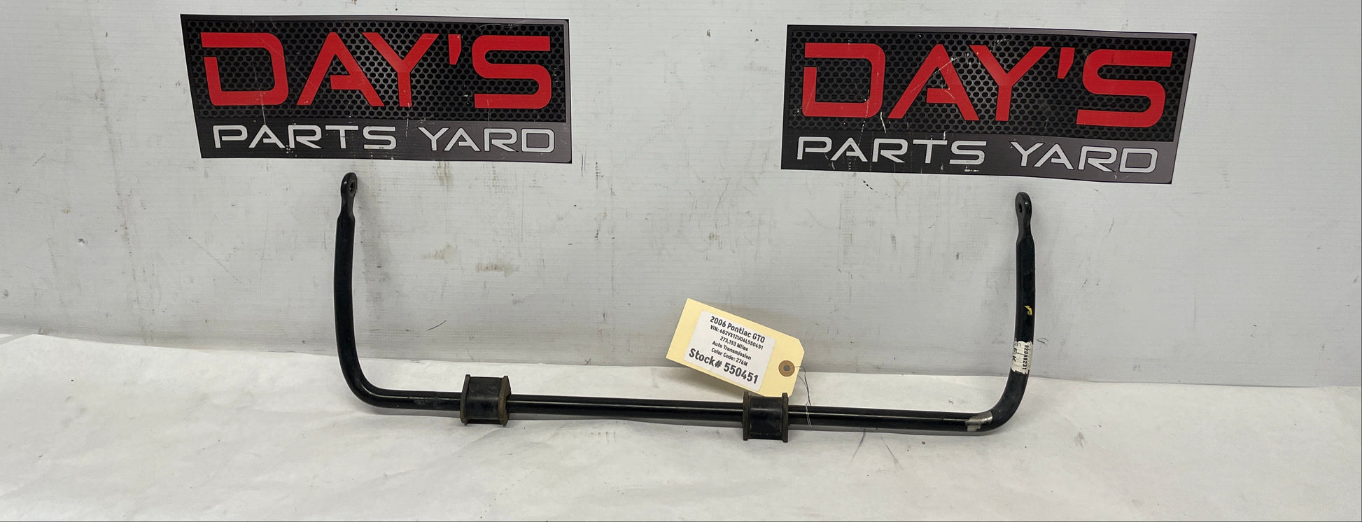 2006 Pontiac GTO Rear Suspension Stabilizer Sway Bar OEM - Day's Parts Yard