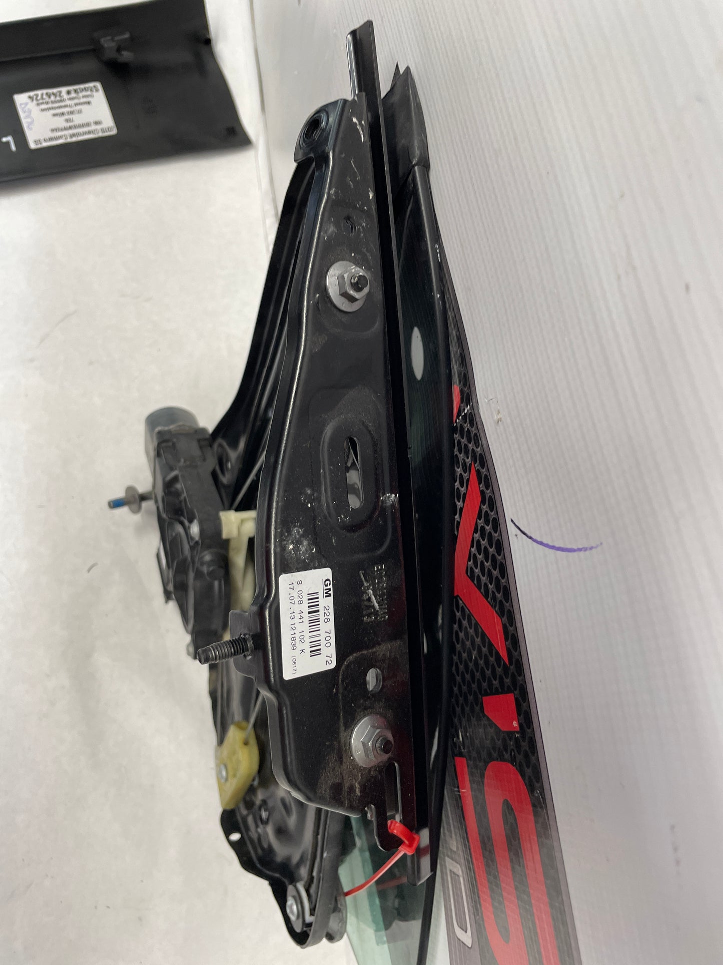 2015 Chevy Camaro SS Convertible RH Passenger Quarter Window Motor Regulator OEM