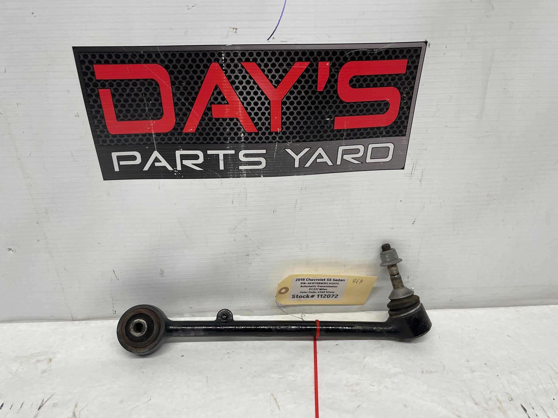 2015 Chevy SS Sedan RH Passenger Front Suspension Rearward Lower Control Arm Link OEM - Day's Parts Yard