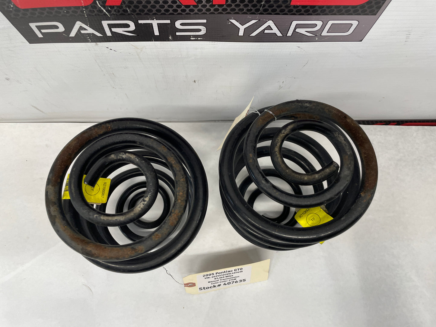 2005 Pontiac GTO Rear Coil Springs RH & LH OEM