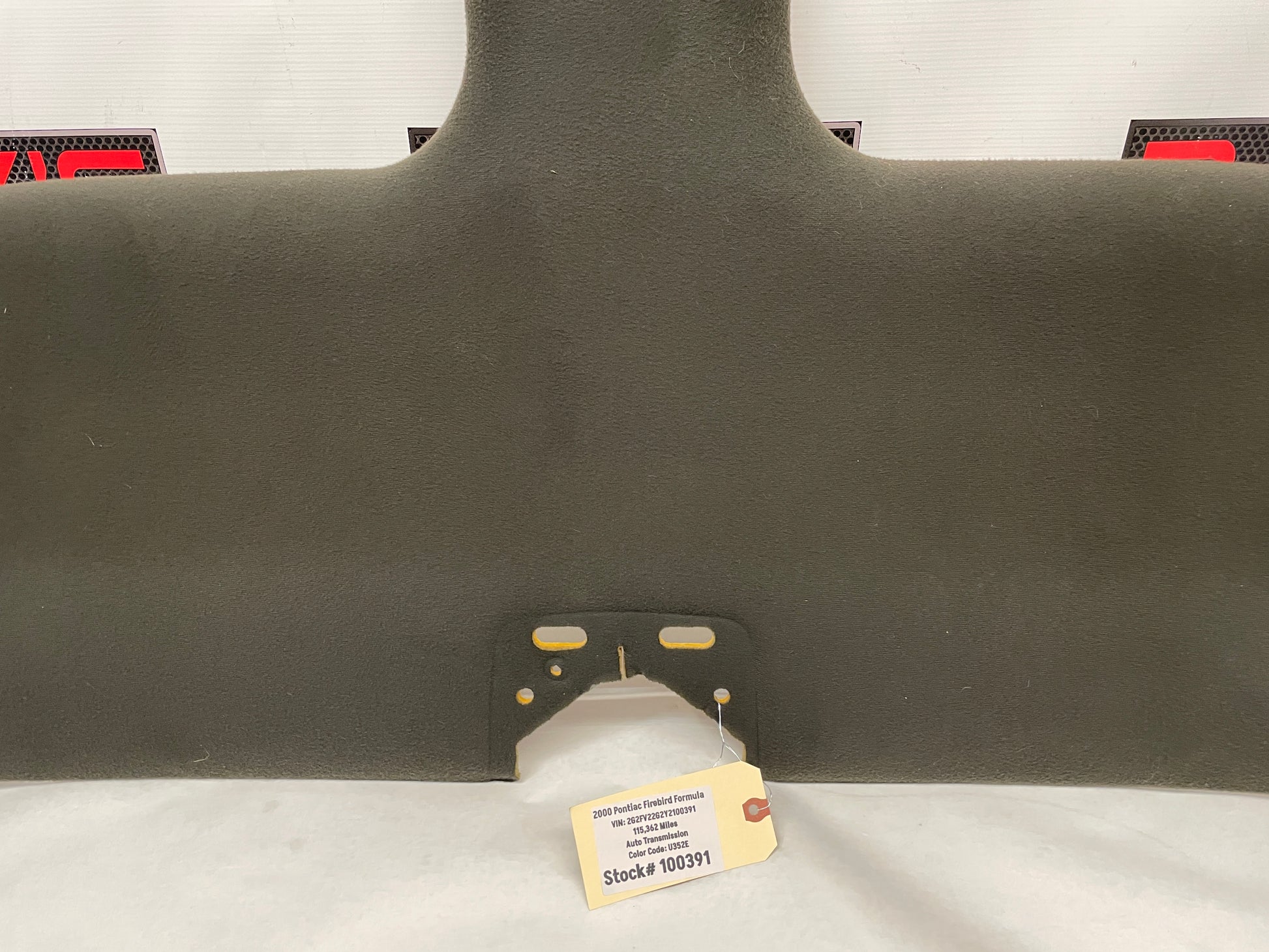 2000 Pontiac Firebird Formula Ebony Black T-Top Head Liner Headliner OEM LOCAL PICK UP - Day's Parts Yard