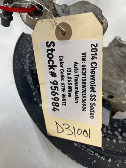 2014 Chevy SS Sedan RH Passenger Front Spindle Hub Knuckle Wheel Bearing Assembly OEM - Day's Parts Yard