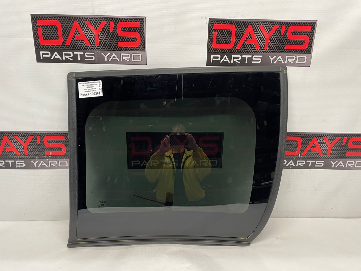 2000 Pontiac Firebird Formula Trans Am RH Passenger T-Top Glass Roof Panel OEM