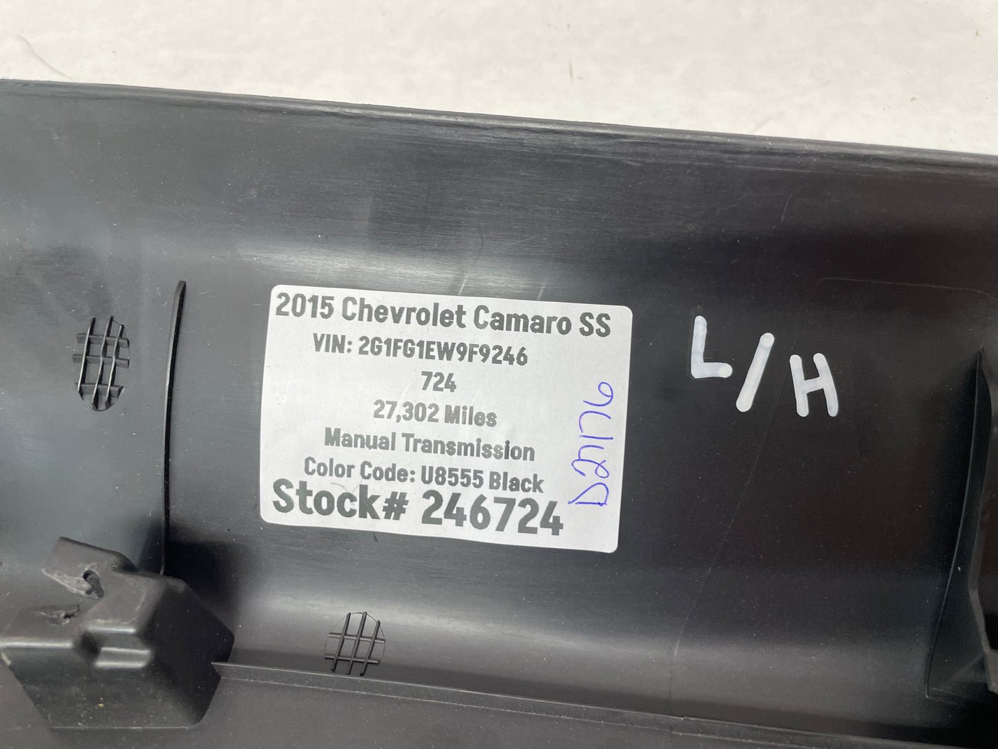2015 Chevy Camaro SS LH Driver Door Sill Scuff Interior Carpet Retainer Plate OEM