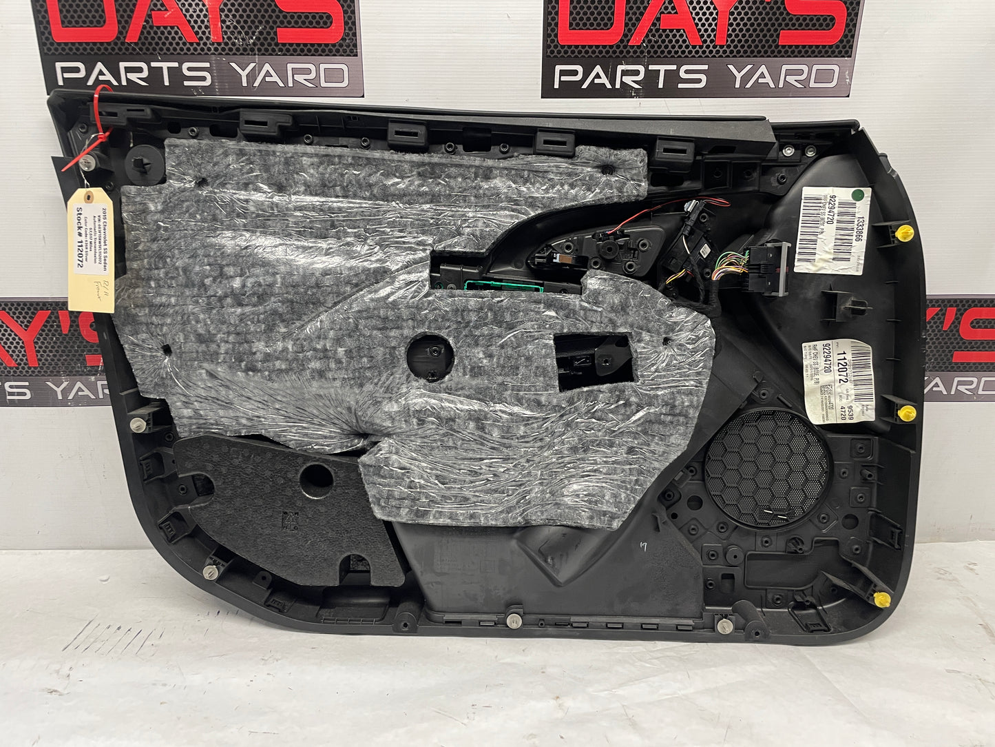 2015 Chevy SS Sedan RH Passenger Front Interior Door Panel Trim OEM - Day's Parts Yard