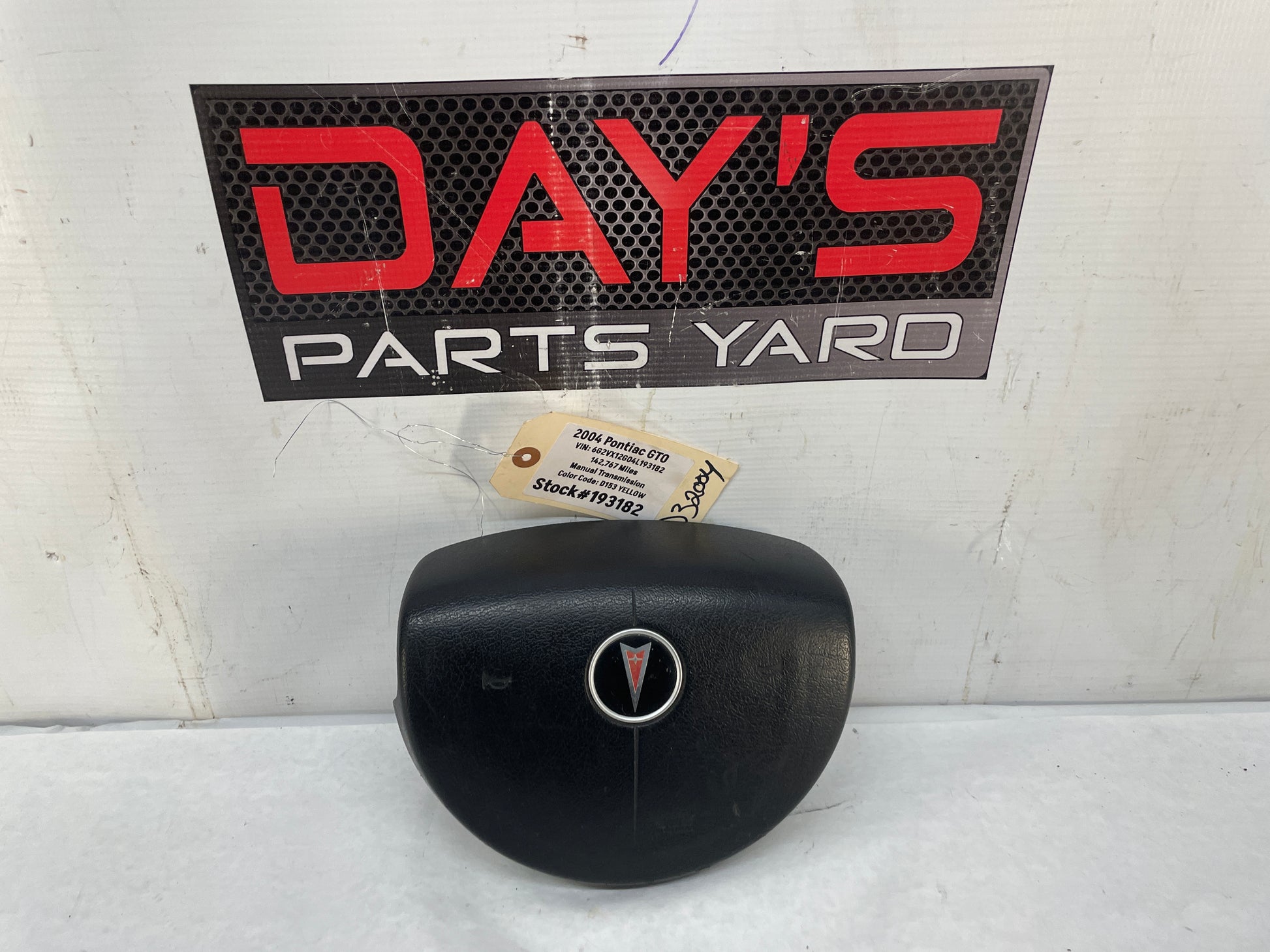 2004 Pontiac GTO Steering Wheel Airbag Air Bag OEM - Day's Parts Yard