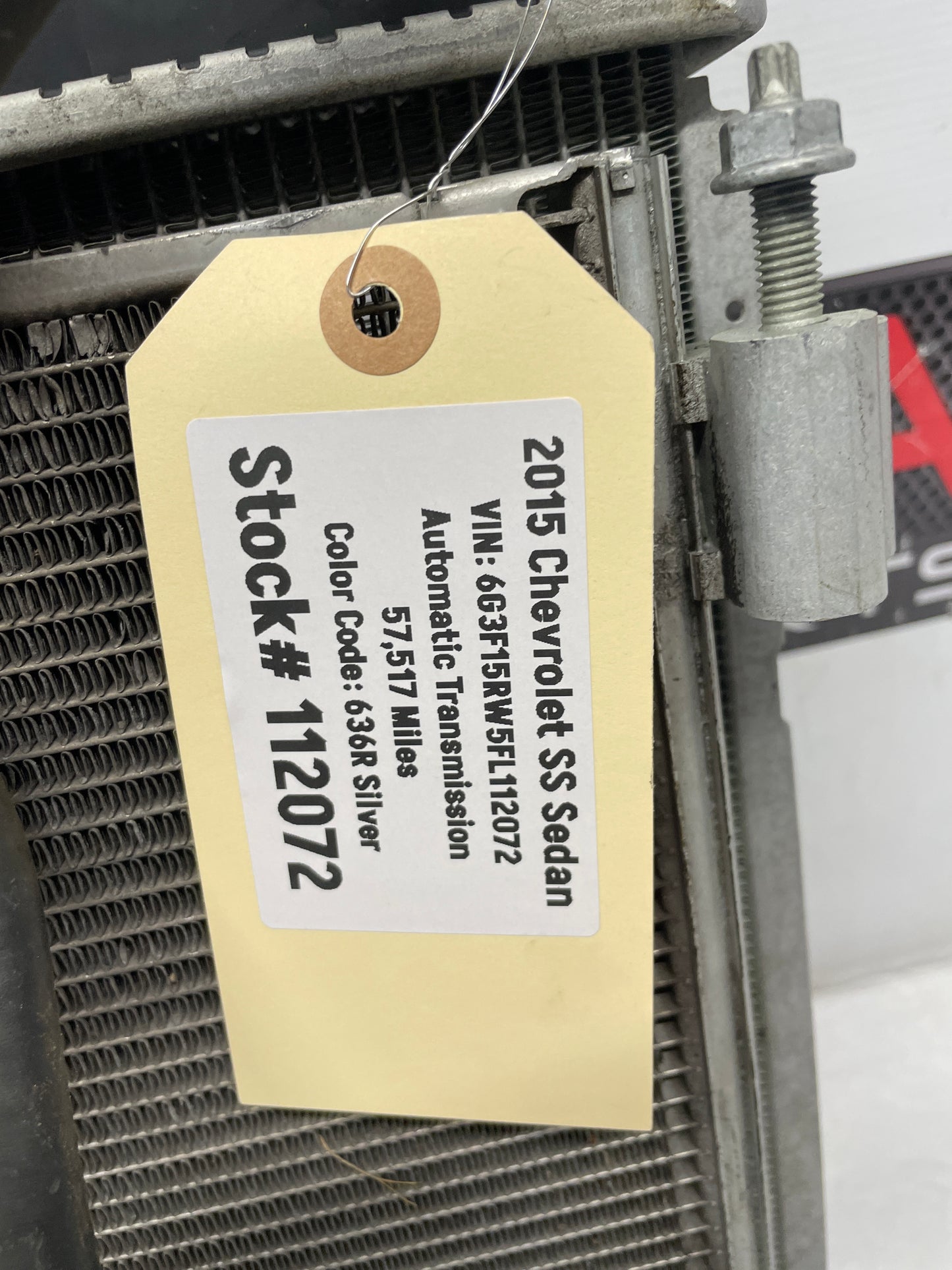 2015 Chevy SS Sedan Radiator and Condenser OEM - Day's Parts Yard