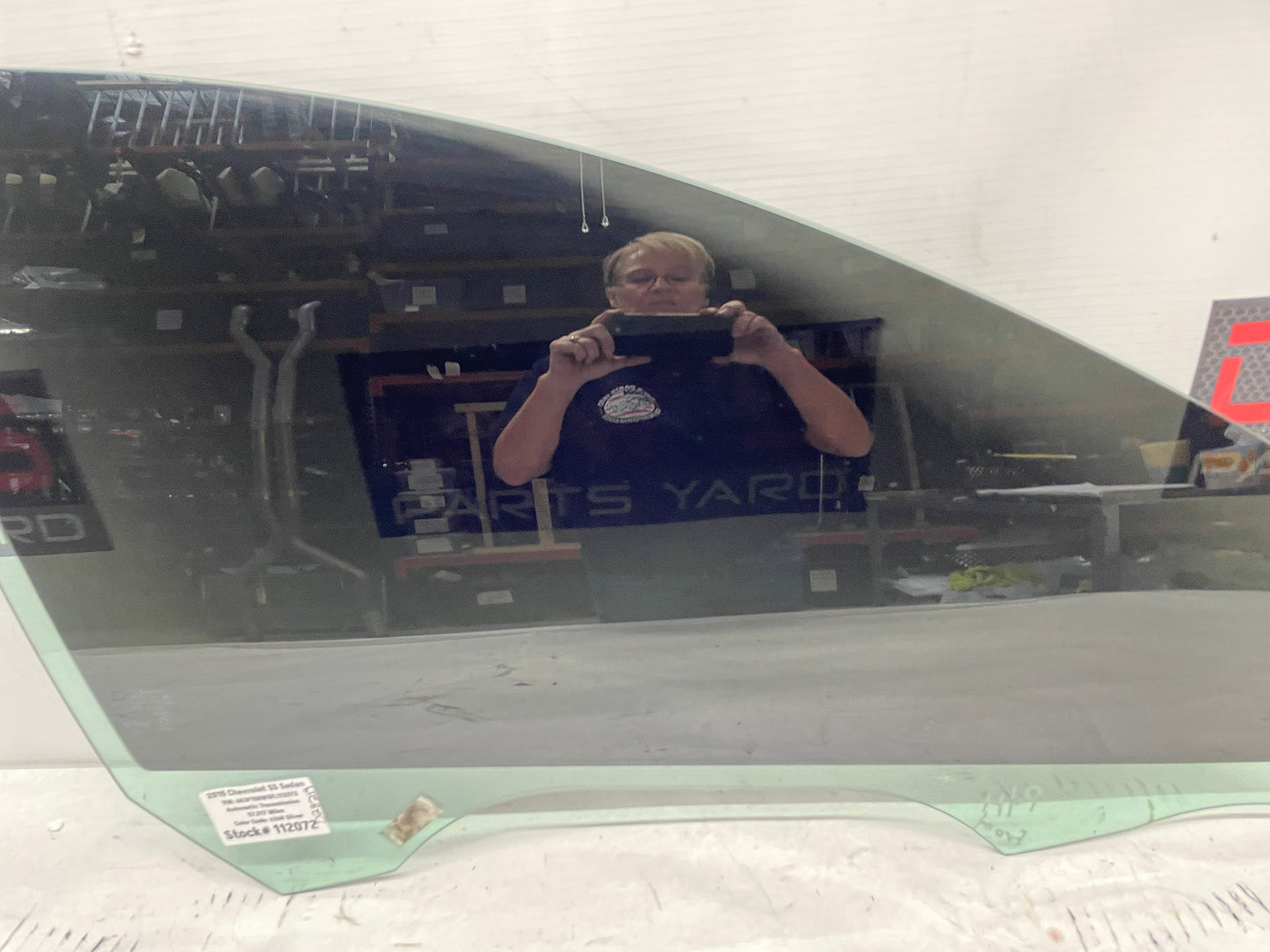 2015 Chevy SS Sedan RH Passenger Front Door Window Glass OEM - Day's Parts Yard