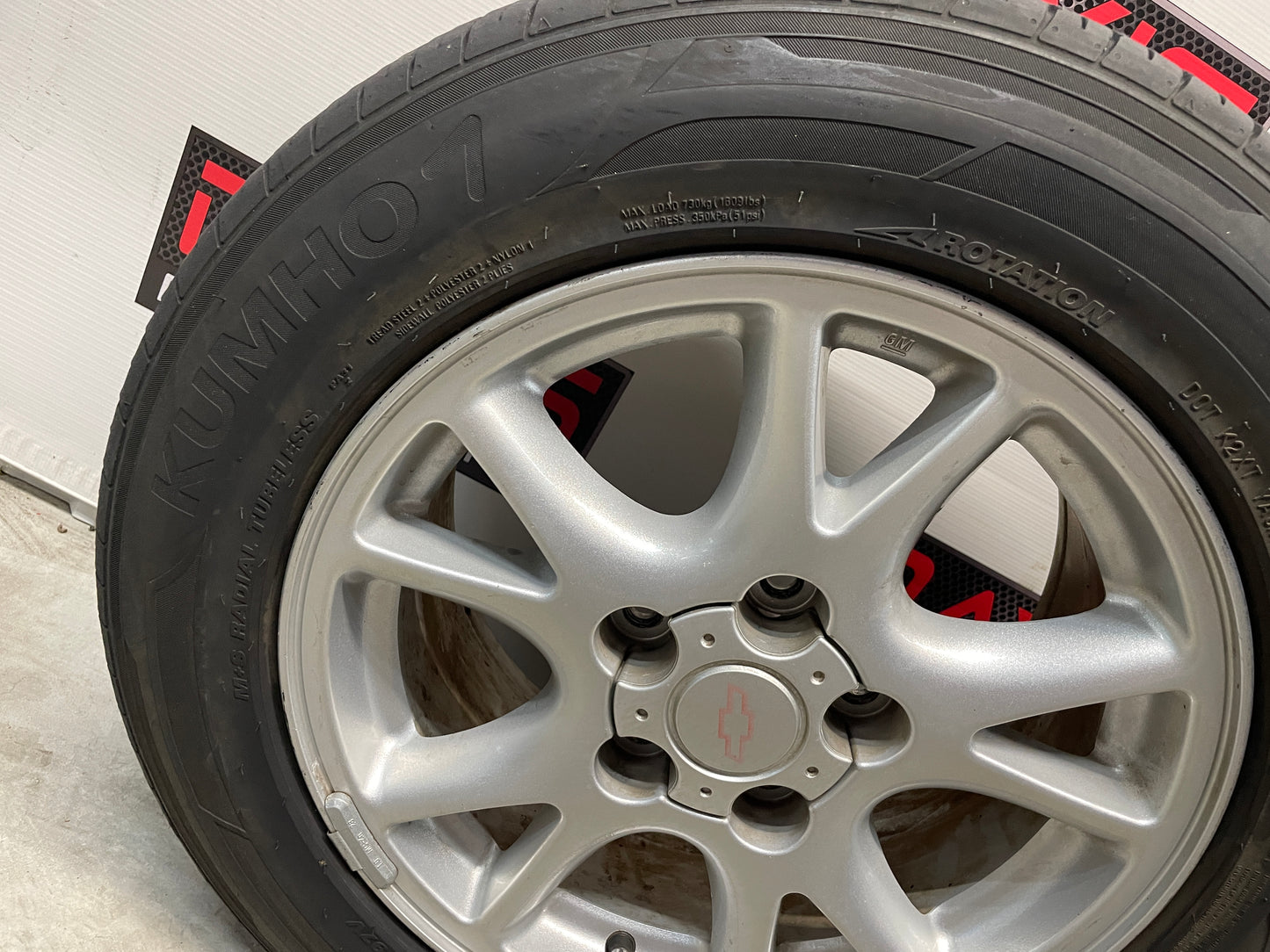2002 Chevy Camaro Z28 Factory OEM 16x8 Wheels and Kumho Tires