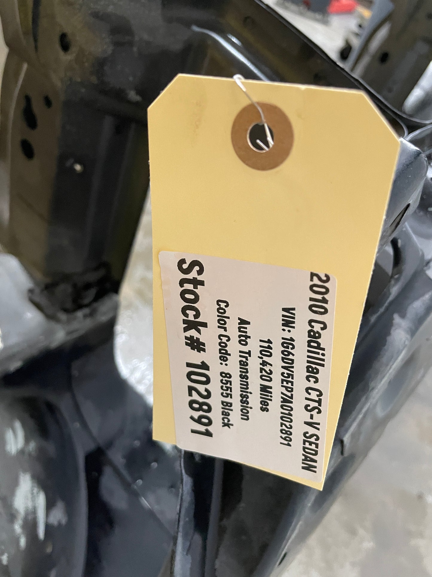 2010 Cadillac CTS-V Sedan Front Radiator Frame Core Support Headlight Bracket OEM