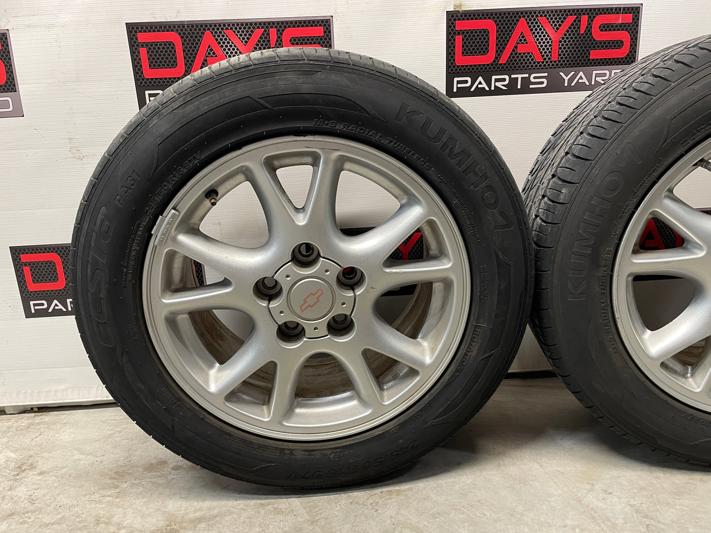 2002 Chevy Camaro Z28 Factory OEM 16x8 Wheels and Kumho Tires