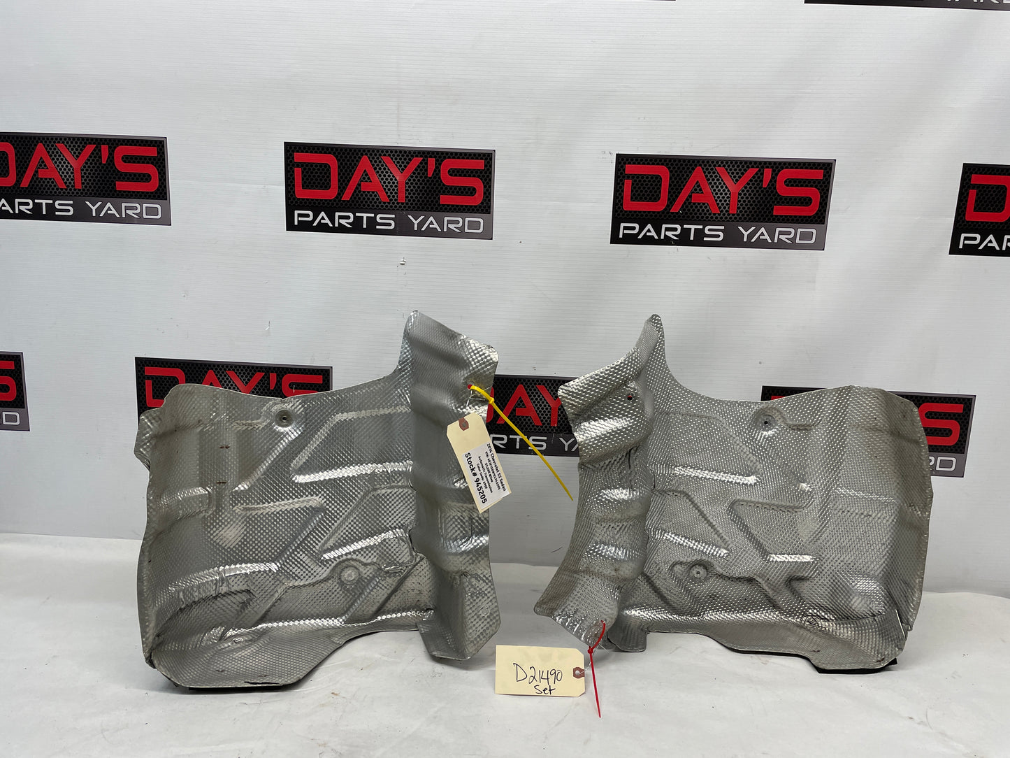2014 Chevy SS Sedan RH & LH Exhaust Muffler Heat Shields OEM - Day's Parts Yard
