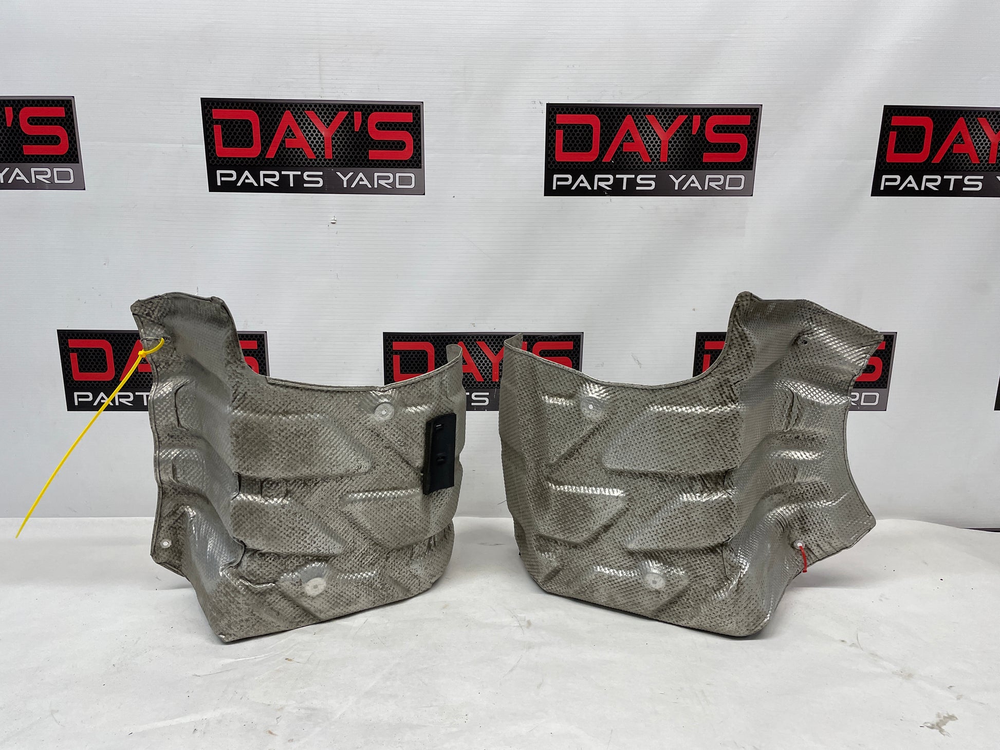2014 Chevy SS Sedan RH & LH Exhaust Muffler Heat Shields OEM - Day's Parts Yard