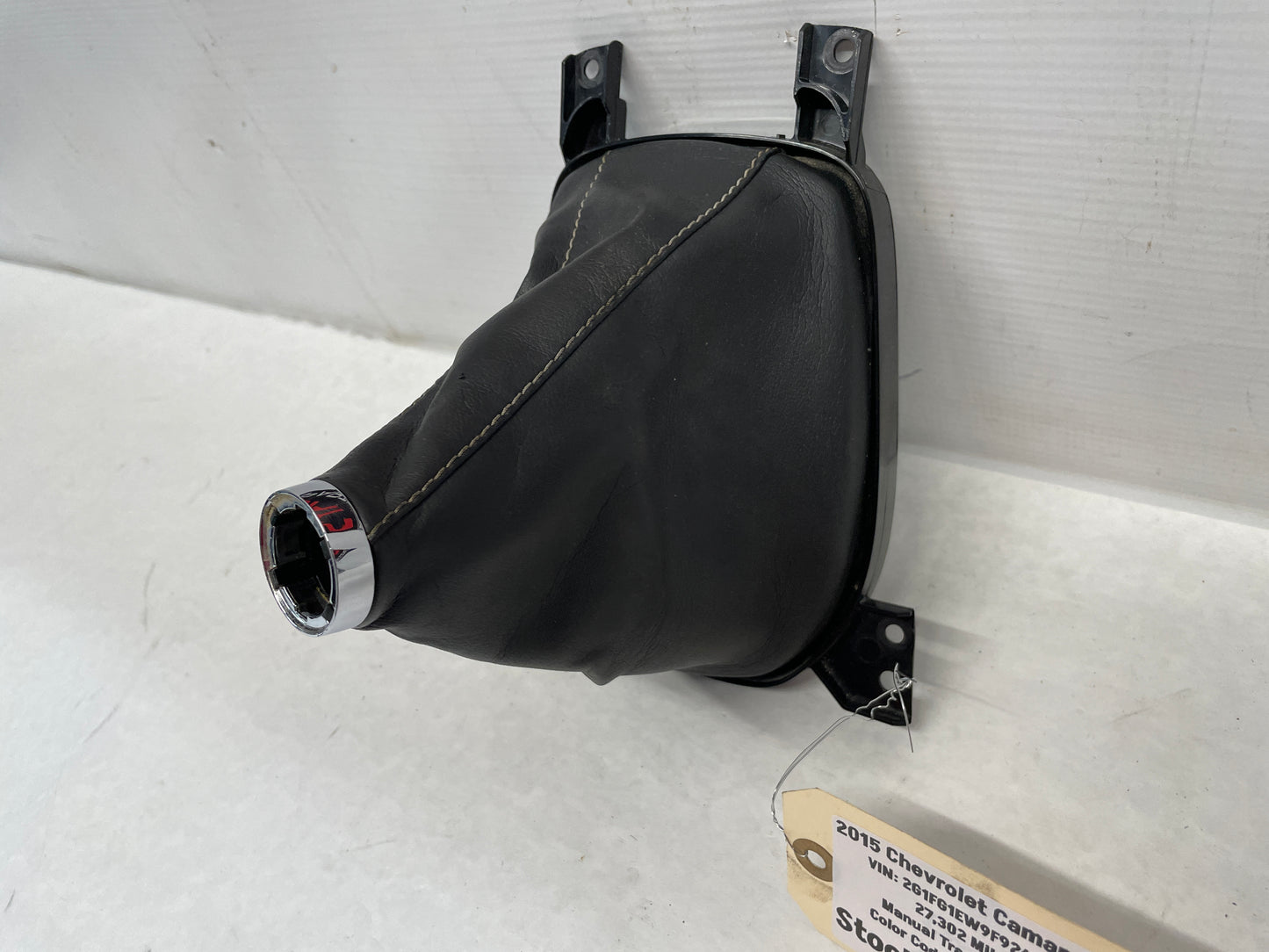 2015 Chevy Camaro SS Shifter Boot Black Leather OEM