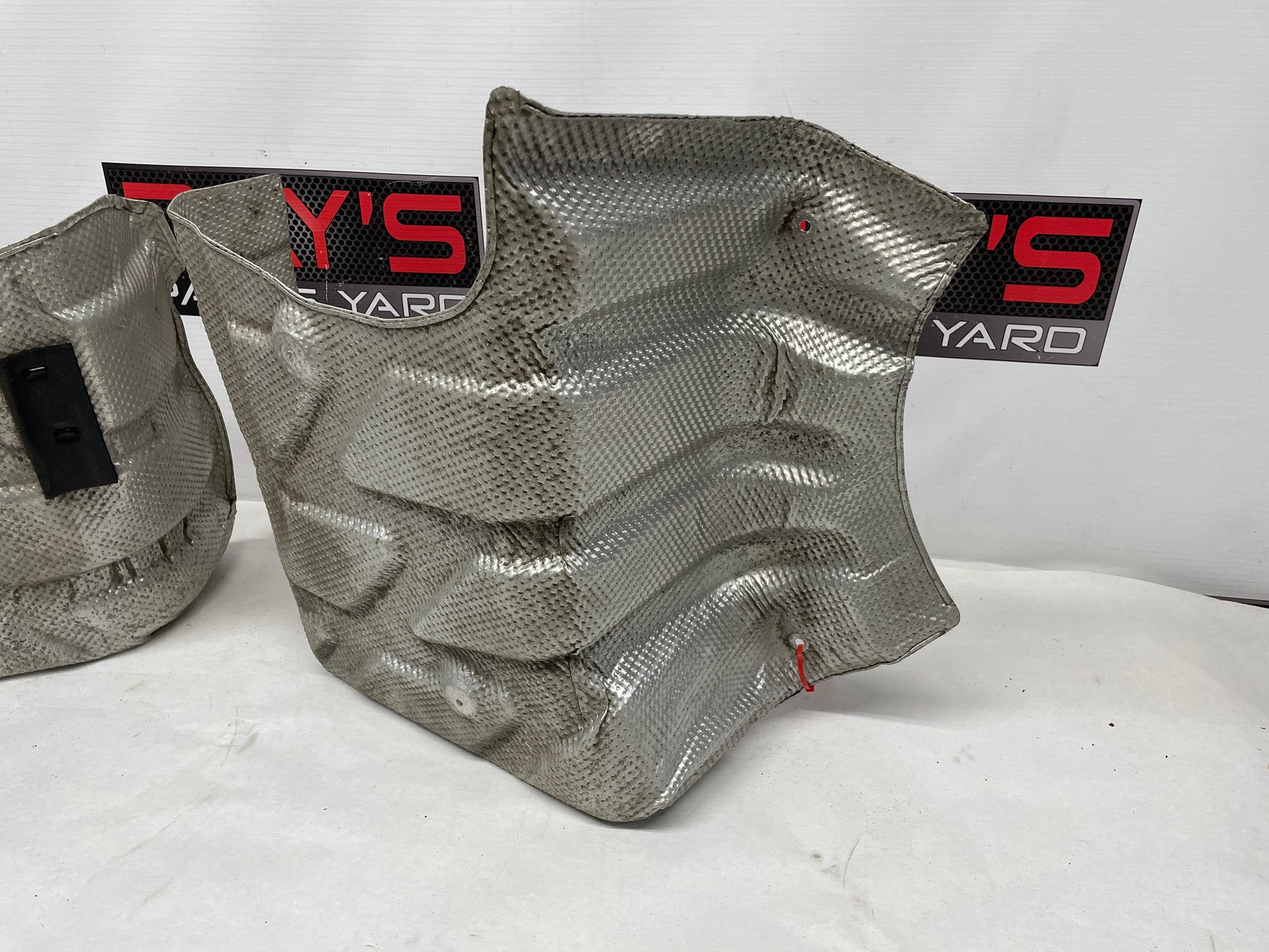2014 Chevy SS Sedan RH & LH Exhaust Muffler Heat Shields OEM - Day's Parts Yard