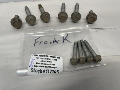 2011 Chevy Camaro 2SS Front Engine Cradle K Member Bolts Hardware OEM - Day's Parts Yard