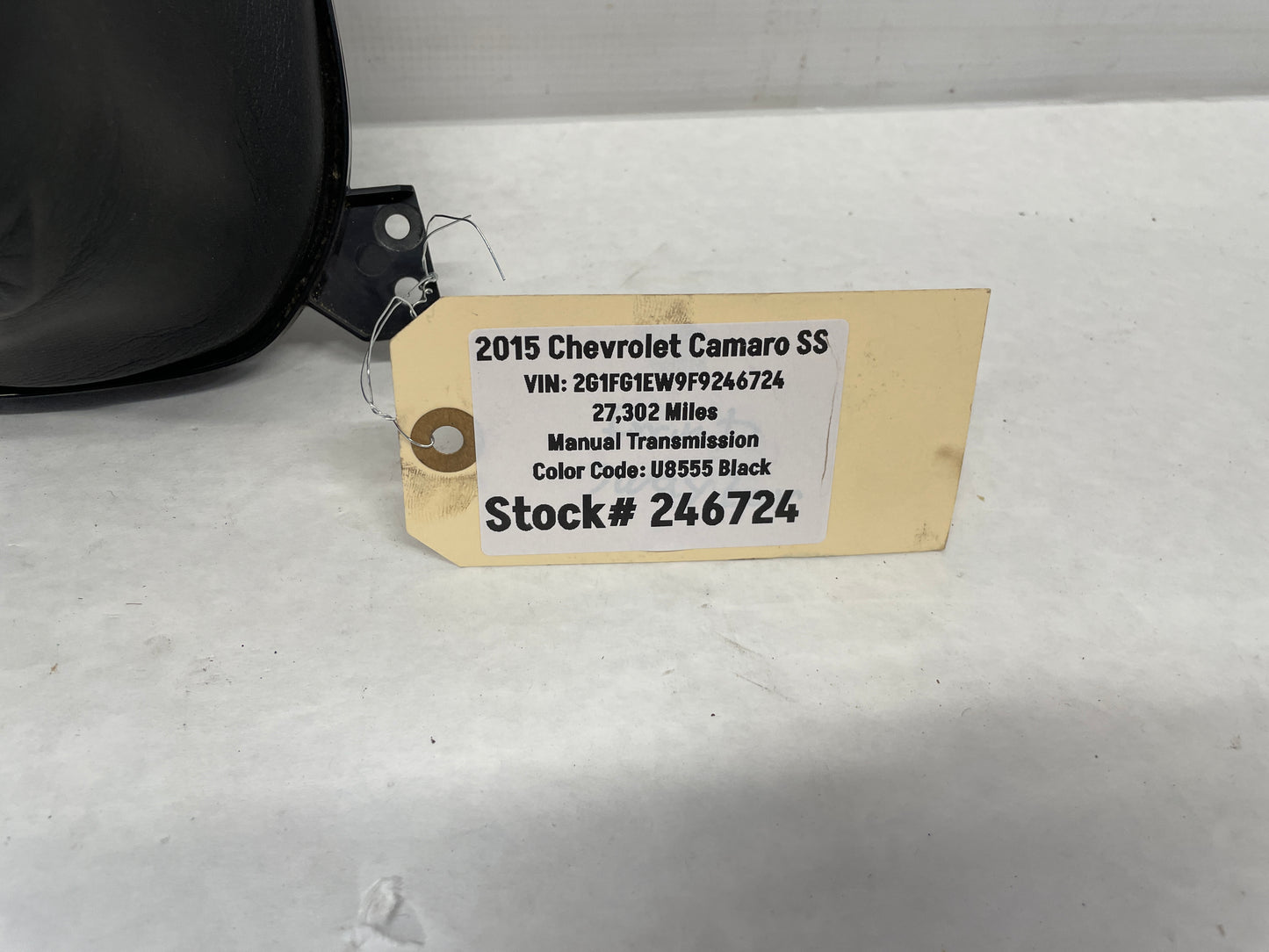 2015 Chevy Camaro SS Shifter Boot Black Leather OEM