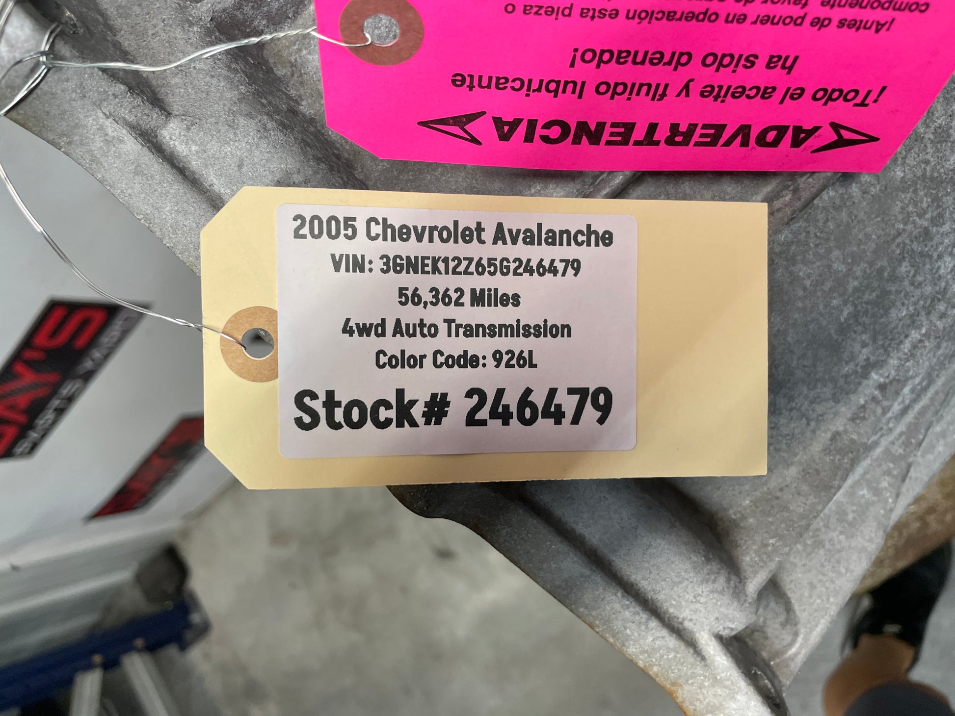 2005 Chevy Avalanche 4wd Auto Transmission OEM - Day's Parts Yard