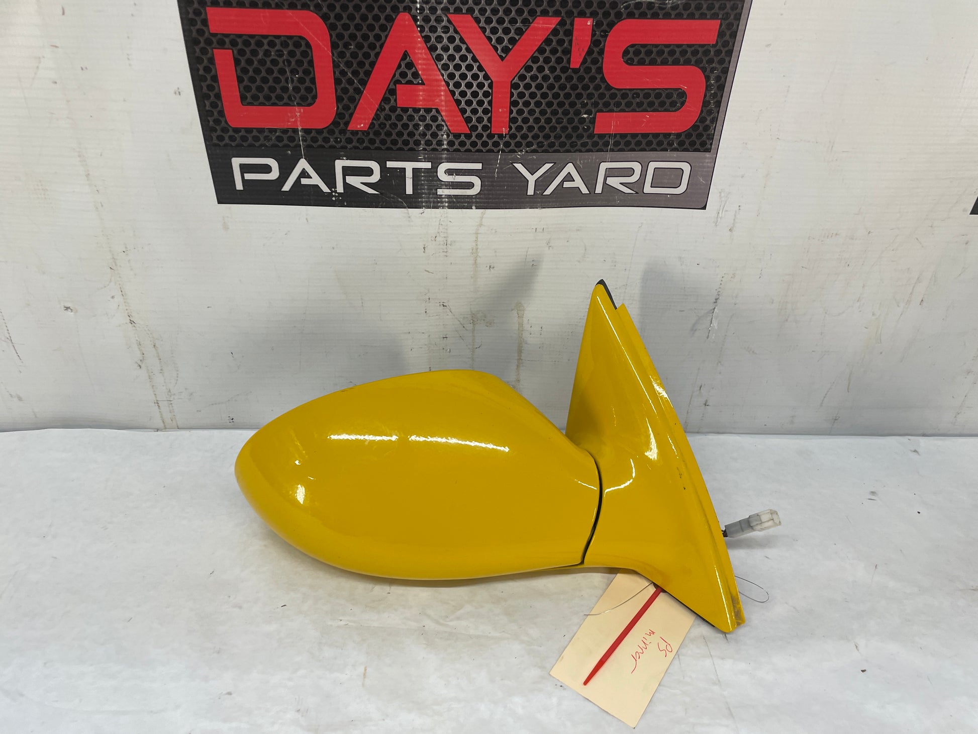 2004 Pontiac GTO RH Passenger Exterior Outside Mirror Yellow OEM - Day's Parts Yard