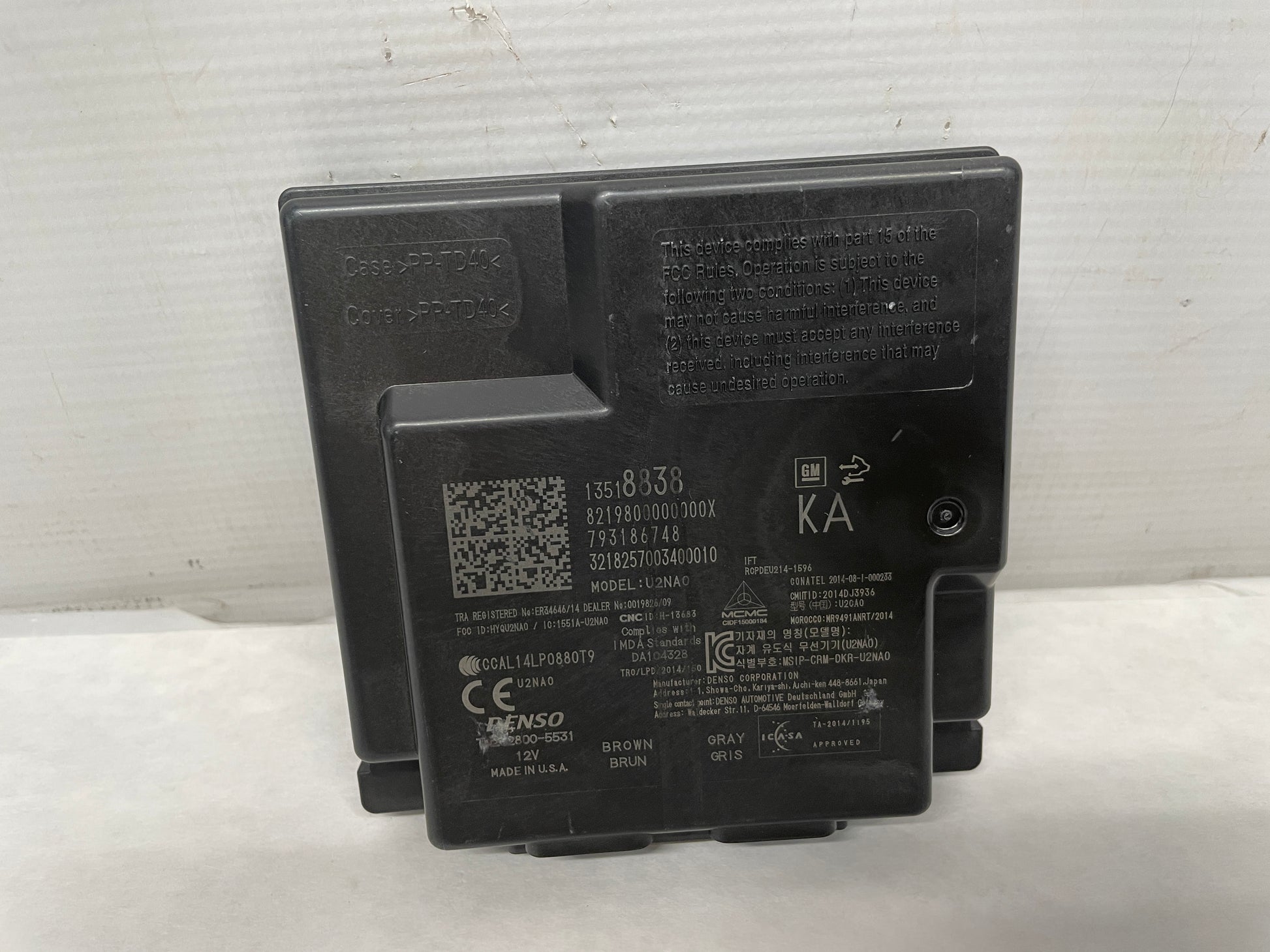 2019 Chevy Camaro SS Anti Theft Keyless Entry Module OEM - Day's Parts Yard