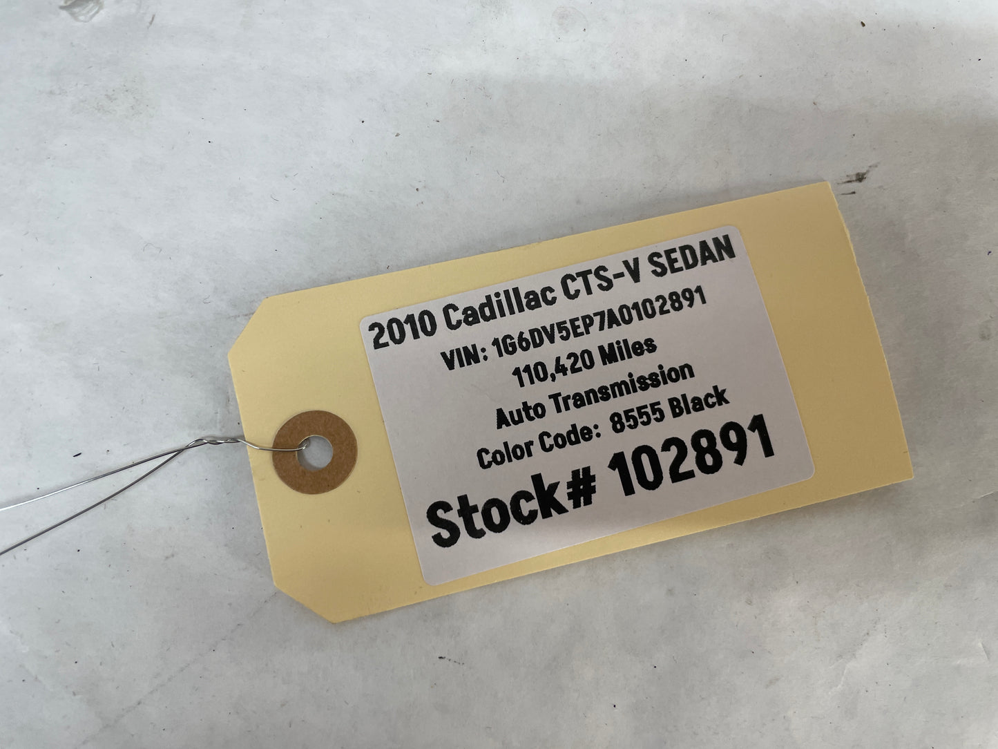 2010 Cadillac CTS-V Sedan Glove Box Compartment OEM