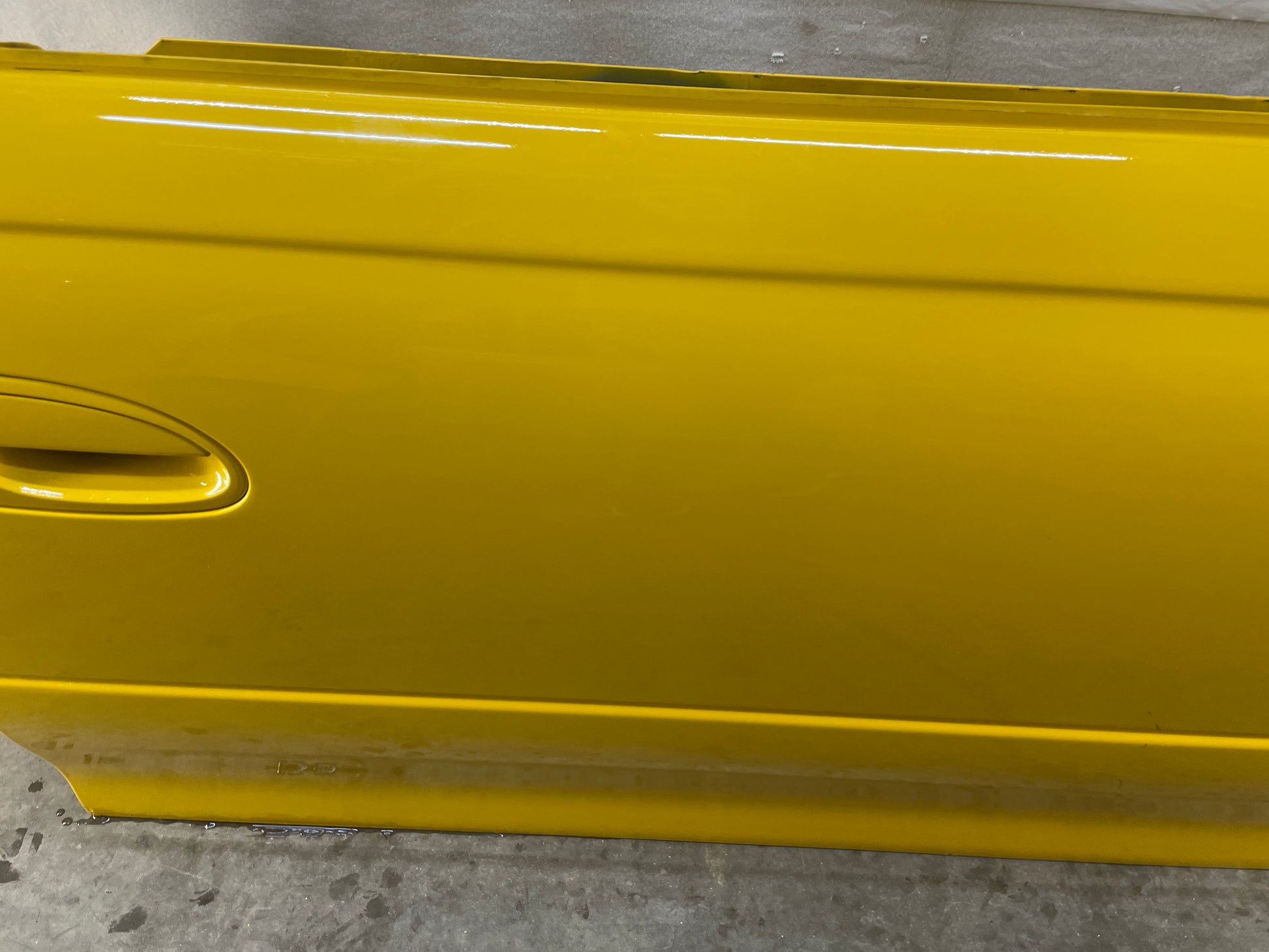 2004 Pontiac GTO RH Passenger Front Exterior Outside Door Yellow OEM - Day's Parts Yard
