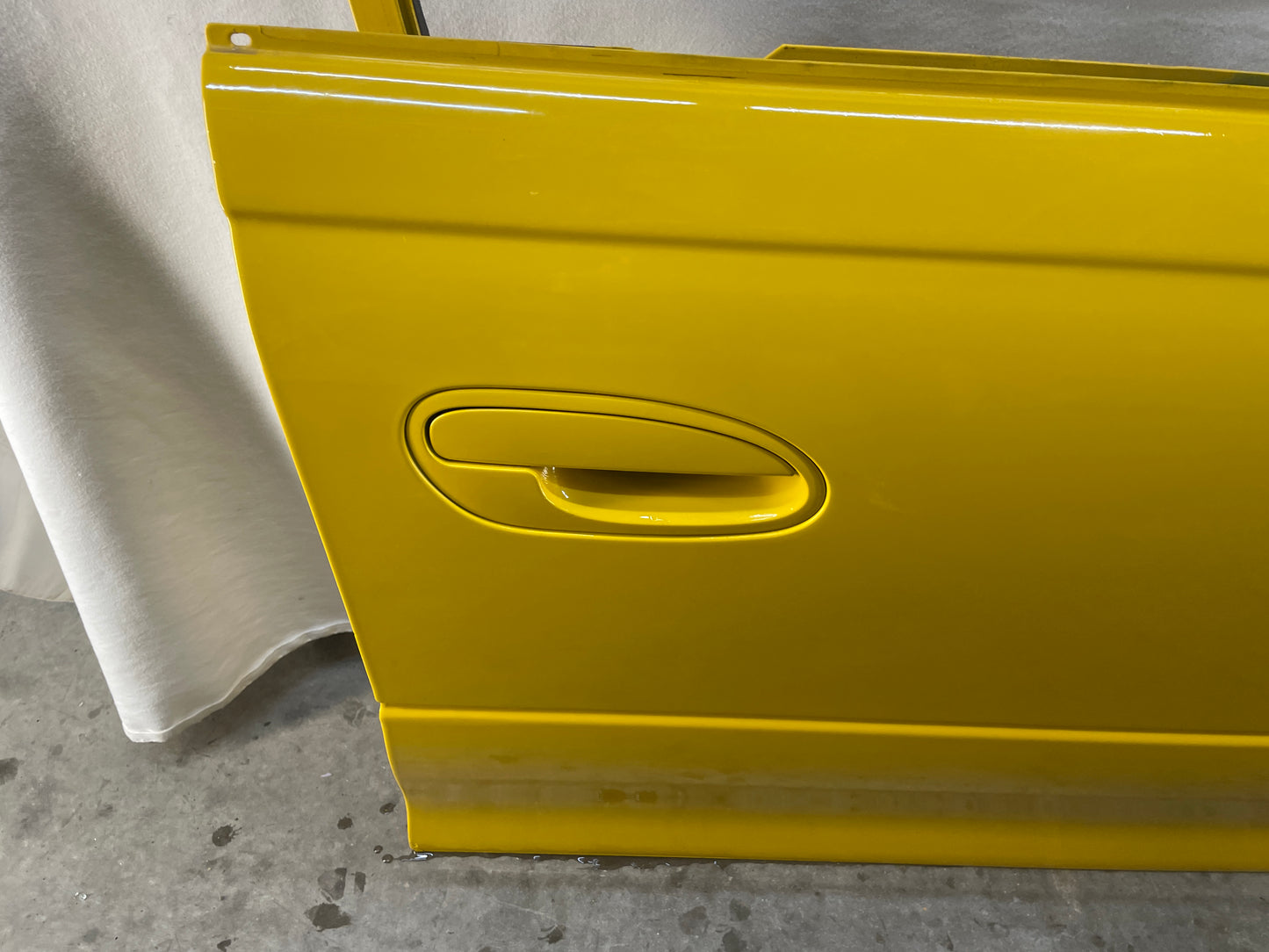 2004 Pontiac GTO RH Passenger Front Exterior Outside Door Yellow OEM - Day's Parts Yard