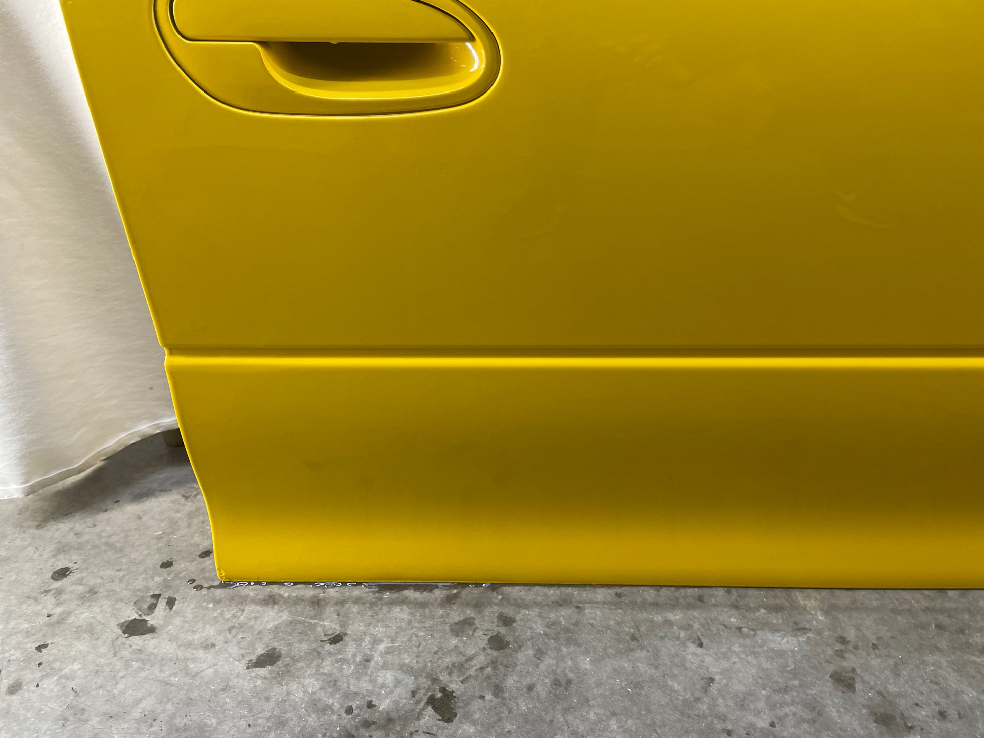 2004 Pontiac GTO RH Passenger Front Exterior Outside Door Yellow OEM - Day's Parts Yard