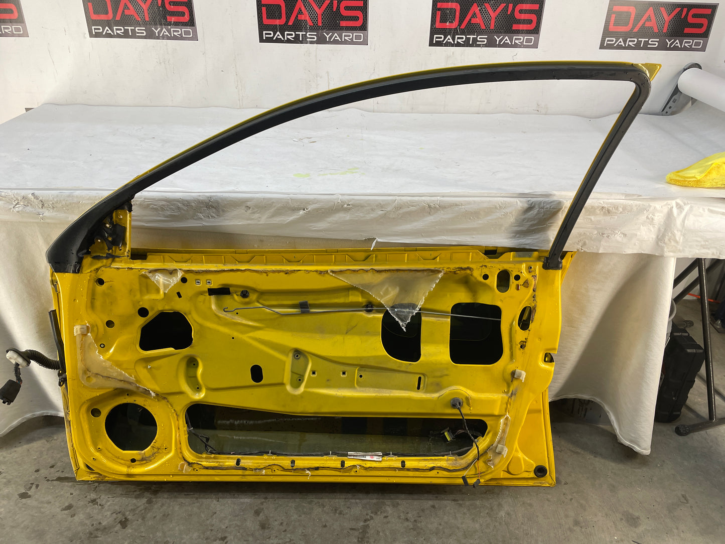 2004 Pontiac GTO RH Passenger Front Exterior Outside Door Yellow OEM - Day's Parts Yard