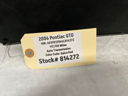 2006 Pontiac GTO Black Suede Interior Knee Bolster Fuse Box Block Cover OEM - Day's Parts Yard