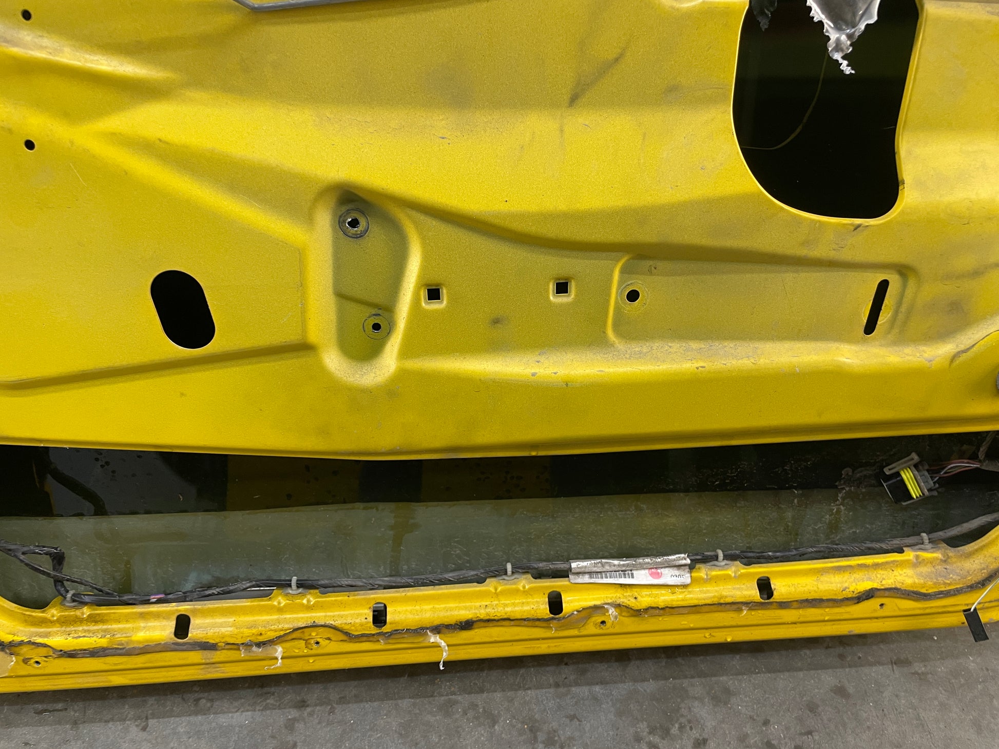 2004 Pontiac GTO RH Passenger Front Exterior Outside Door Yellow OEM - Day's Parts Yard