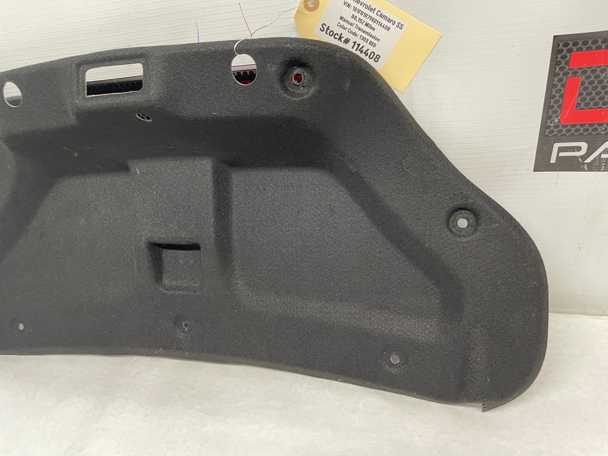 2019 Chevy Camaro SS Trunk Deck Lid Carpet Felt Liner OEM - Day's Parts Yard