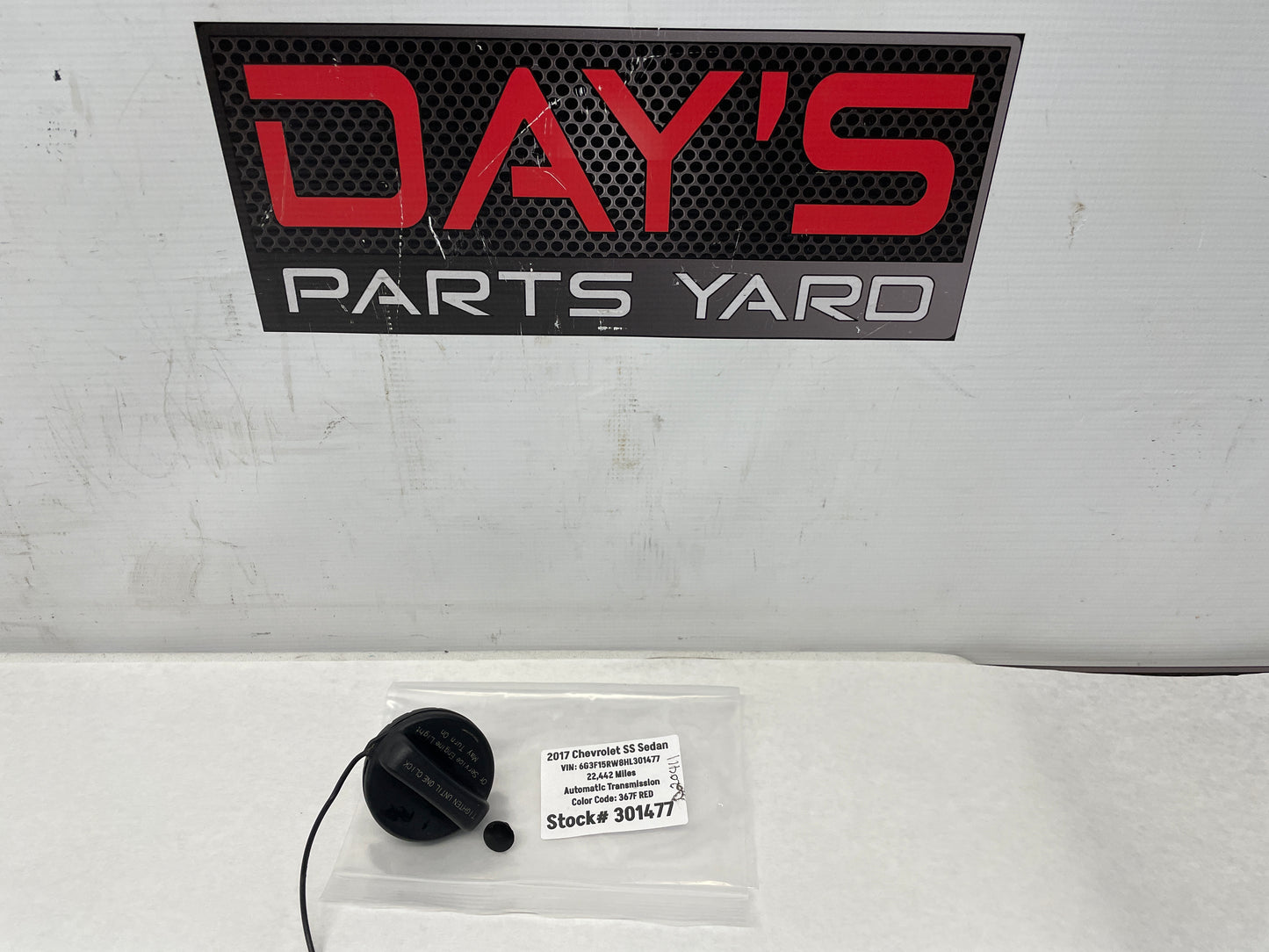 2017 Chevy SS Sedan Fuel Gas Cap OEM - Day's Parts Yard