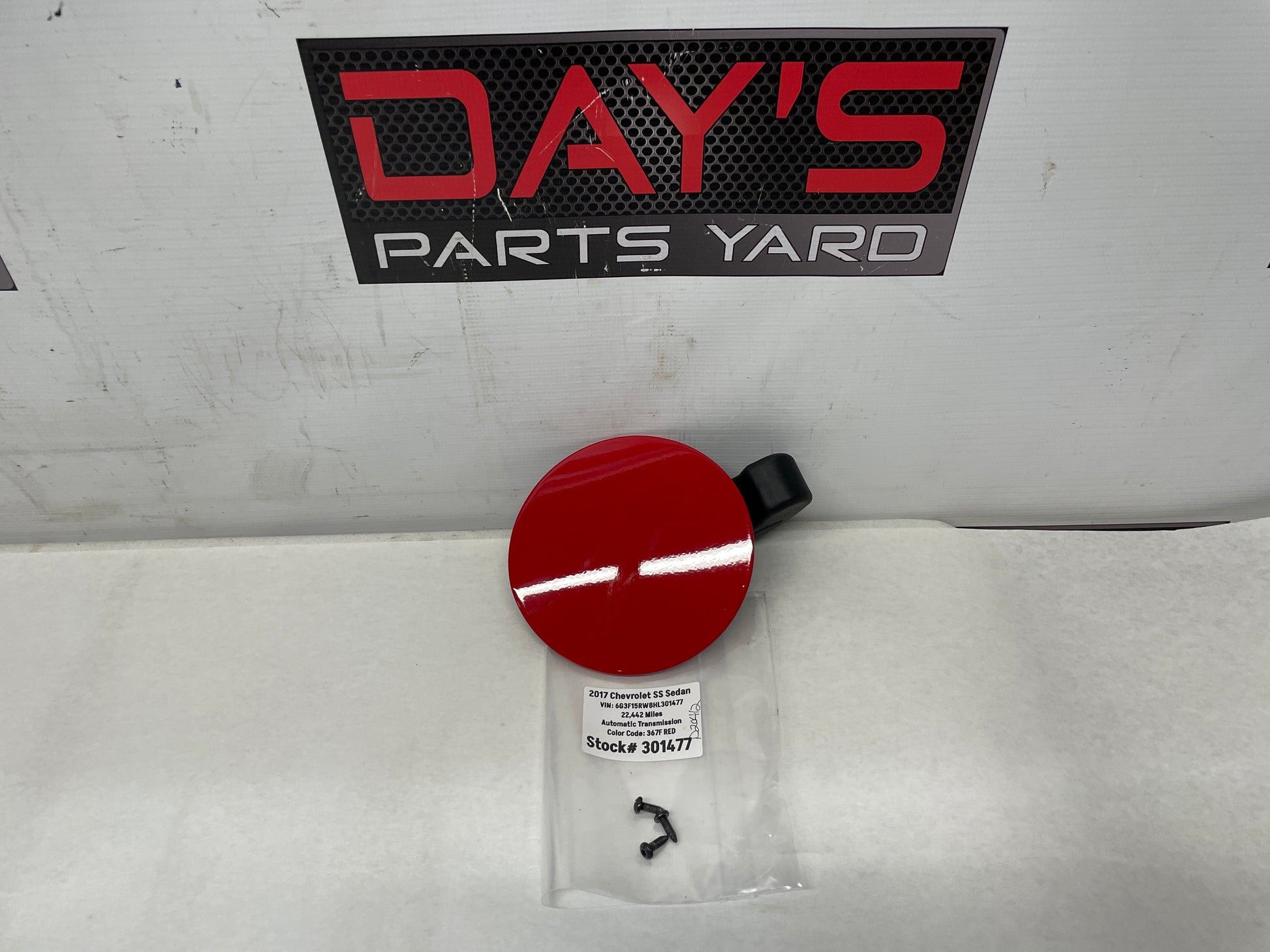 2017 Chevy SS Sedan Fuel Gas Door Cover Lid OEM - Day's Parts Yard