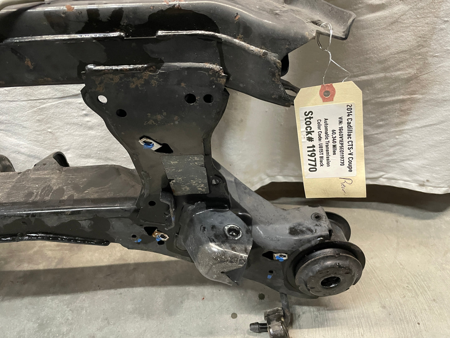 2014 Cadillac CTS-V Coupe Rear Cradle K Member Sub Frame Support OEM