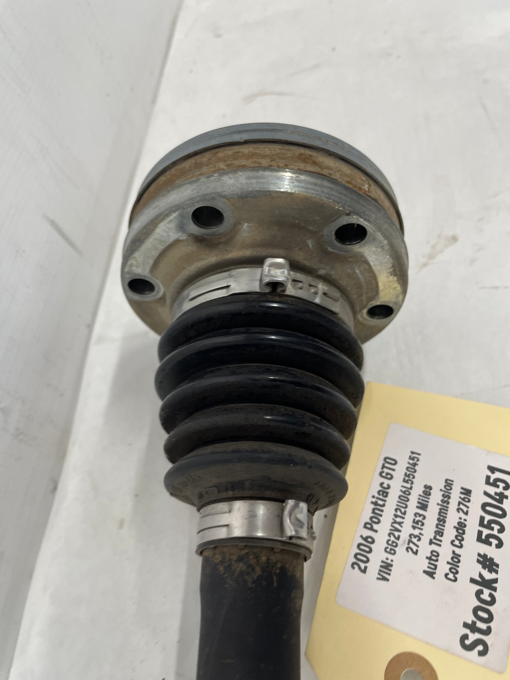 2006 Pontiac GTO RH Passenger Rear CV Axle Half Shaft OEM - Day's Parts Yard