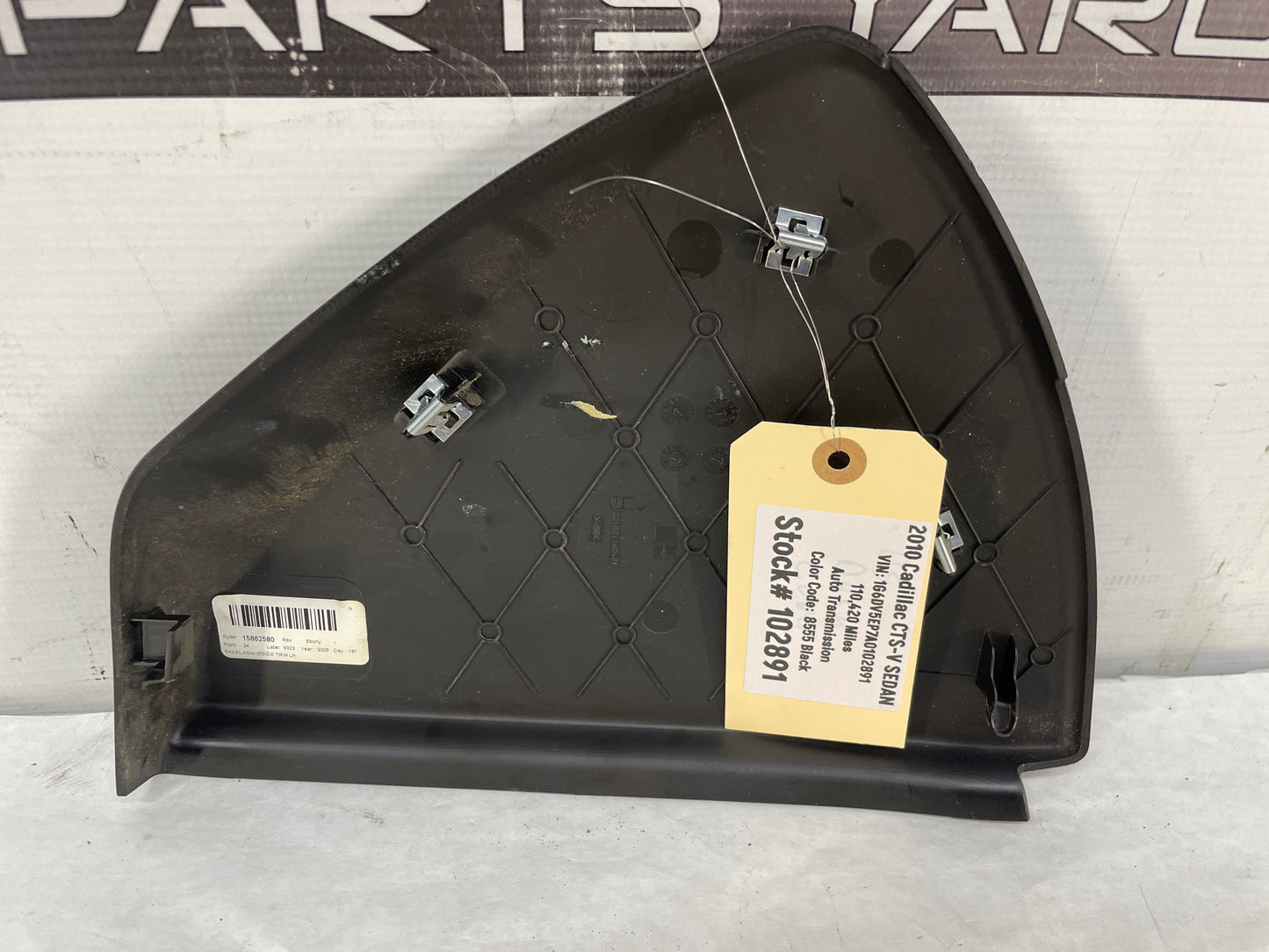 2010 Cadillac CTS-V Sedan LH Driver Dash End Cap OEM