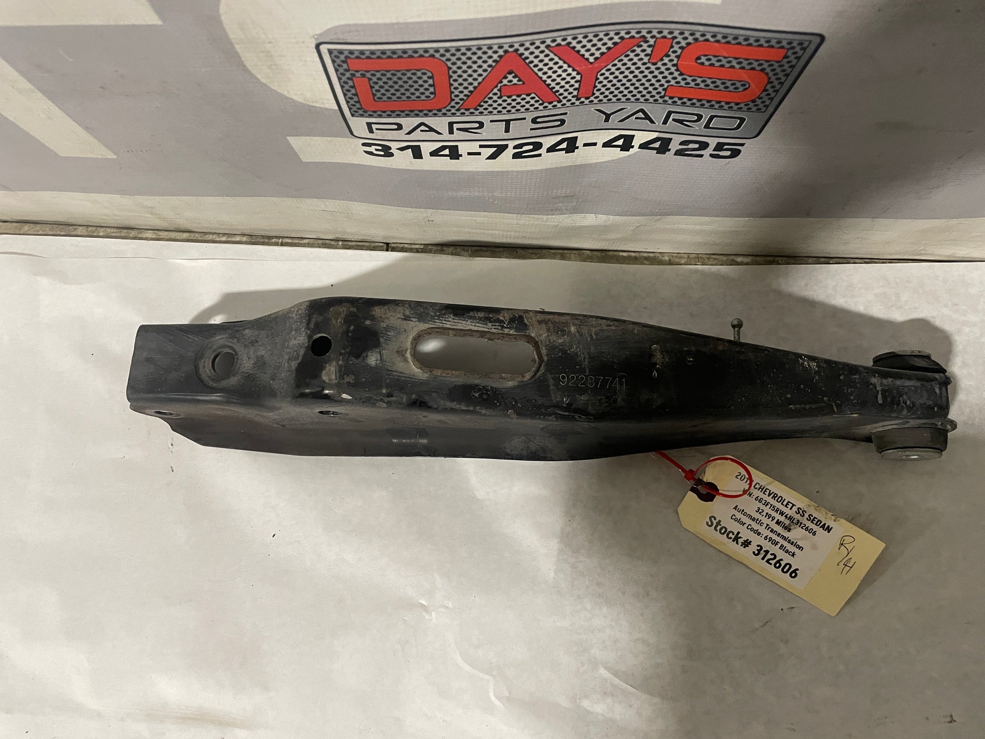 2017 Chevy SS Sedan Rear LH Driver Lower Control Arm OEM - Day's Parts Yard