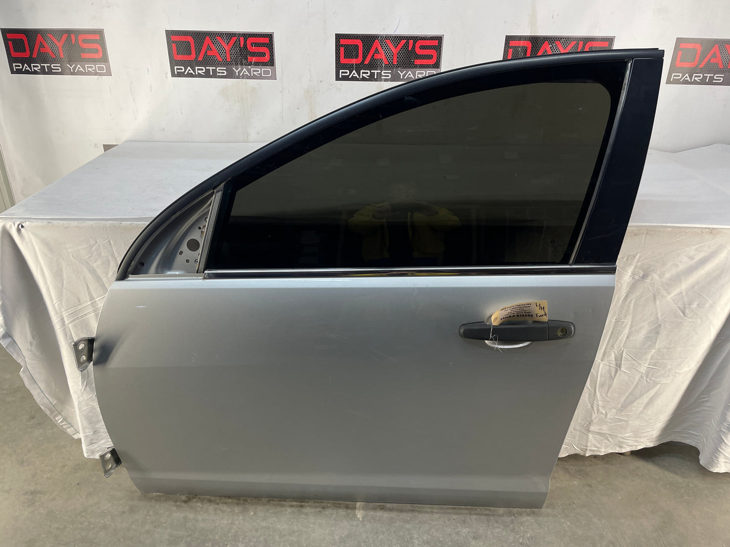 2013 Chevy Caprice PPV LH Driver Front Exterior Door Silver OEM - Day's Parts Yard