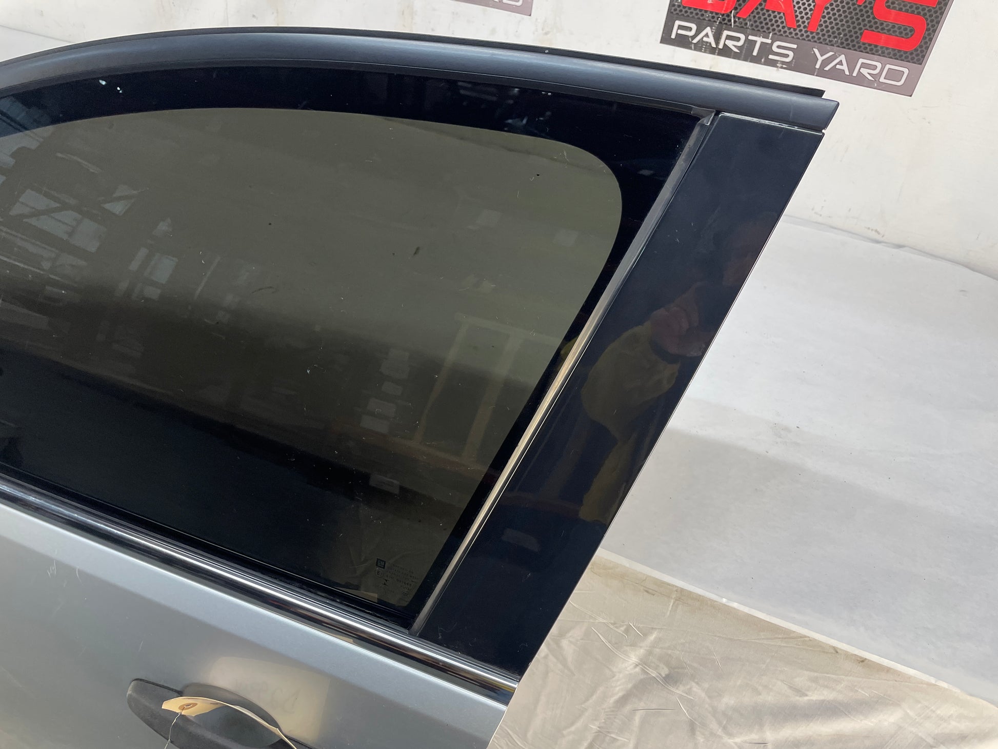 2013 Chevy Caprice PPV LH Driver Front Exterior Door Silver OEM - Day's Parts Yard